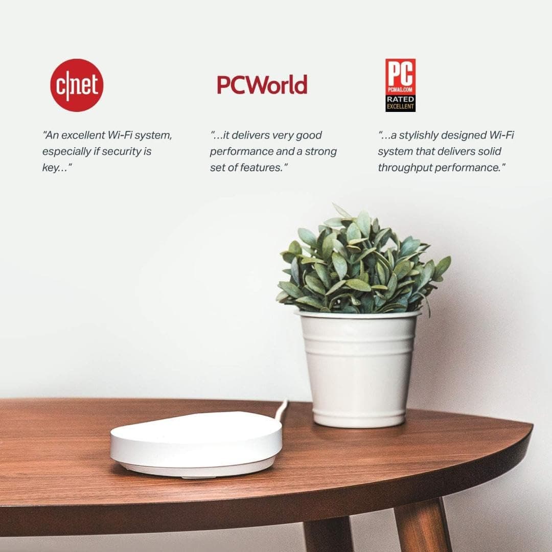 TP-Link Deco M5 Mesh WiFi System - Up to 5,500 sq. ft. Whole Home Coverage and 100+ Devices,WiFi Router/Extender Replacement, Anitivirus, 3-Pack, view 2