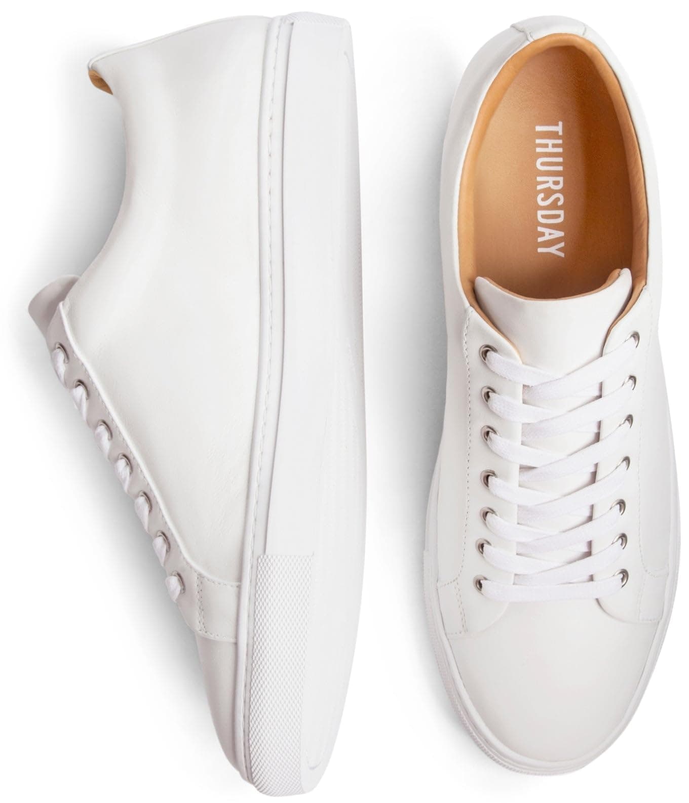 Thursday Boot Company Premier Low Top Men's Lace-up Sneakers, White, 10.5, view 6