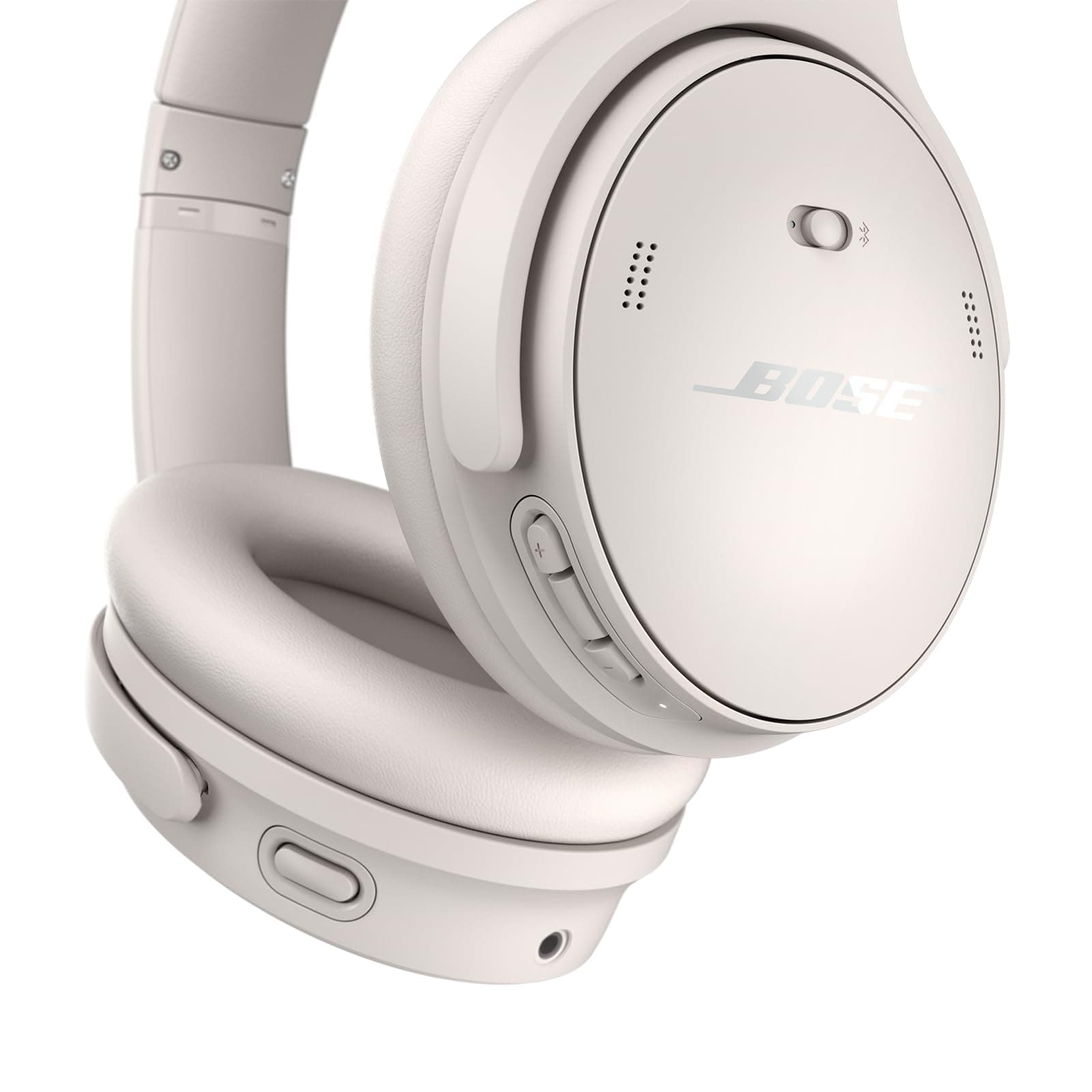 Bose QuietComfort Headphones - Wireless Bluetooth Headphones, Active Over Ear Noise Cancelling and Mic, USB-C Charging, Deep Bass, Up to 24 Hours of Playtime, White Smoke, view 5