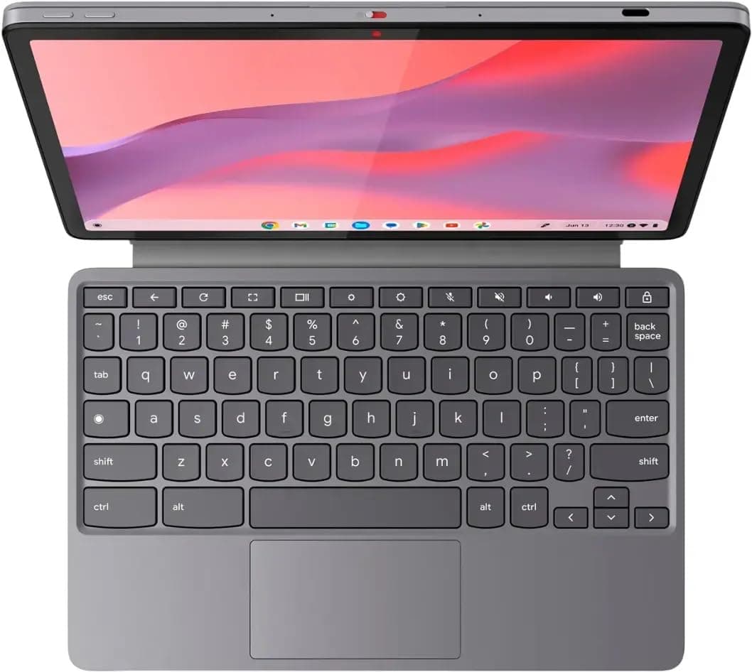 Lenovo Ideapad Chromebook | IP Duet 11 | Detachable Laptop | 10.9" 2K Touchscreen | MediaTek Kompanio 838 Processor | 4GB ‎LPDDR4X RAM 128GB Flash Memory | Stylus not Included | 83HH0002US, view 4