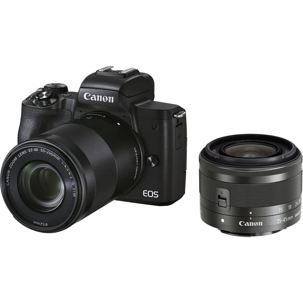 Canon EOS M50 Mark II with 15-45mm Lens & Tripod (Black) (4728C014) Bundle, view 2