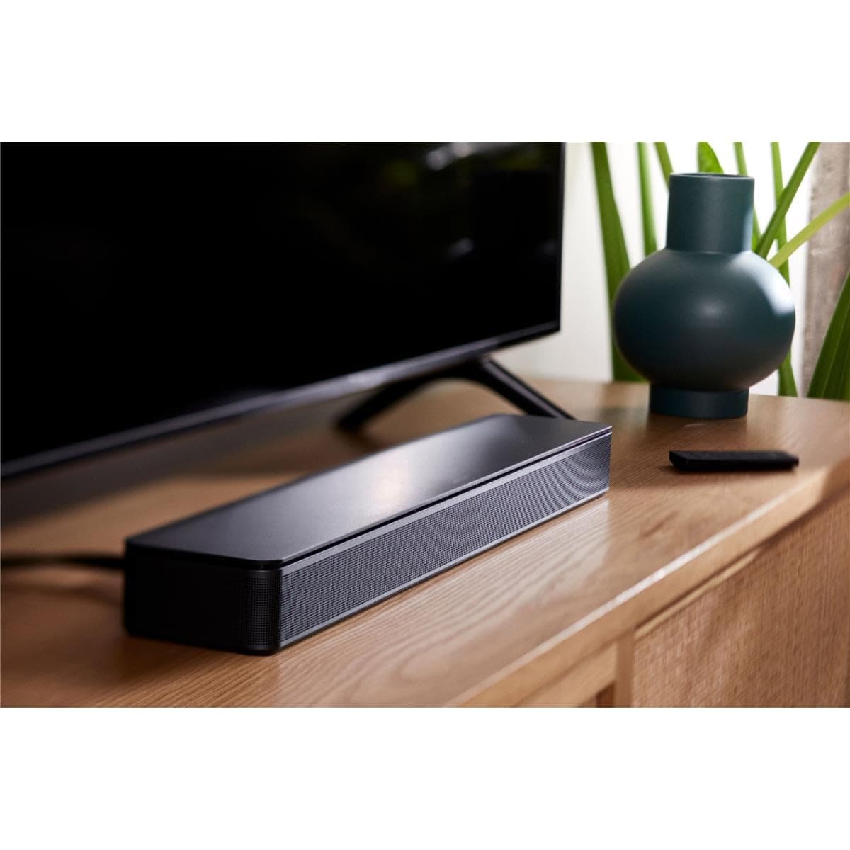 Bose TV Speaker - Soundbar for TV with Bluetooth and HDMI-ARC Connectivity, All-in-One Compact Soundbar, Includes Remote Control, Black, view 2