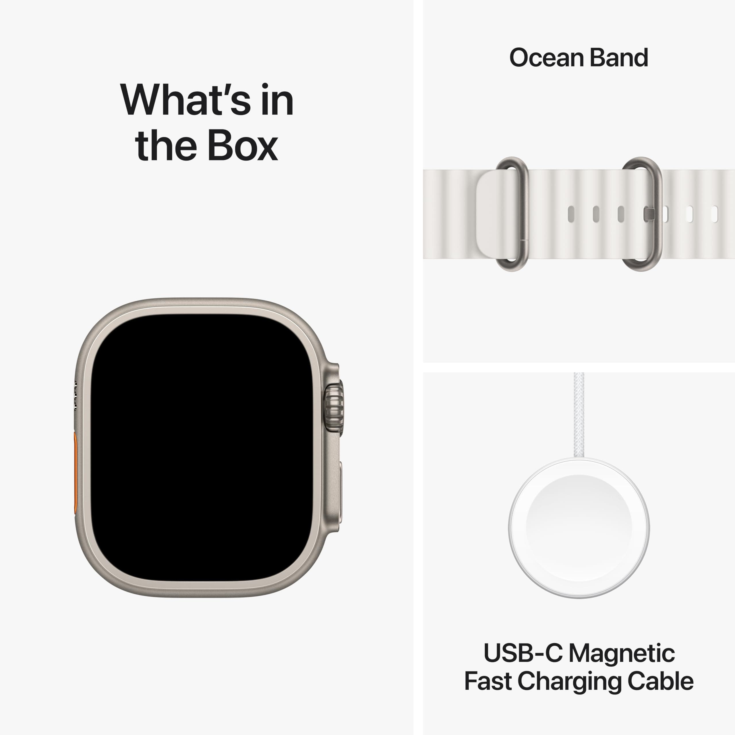 Apple Watch Ultra 2 [GPS + Cellular, 49mm] - Titanium Case With White Ocean Band, One Size (Renewed), view 7