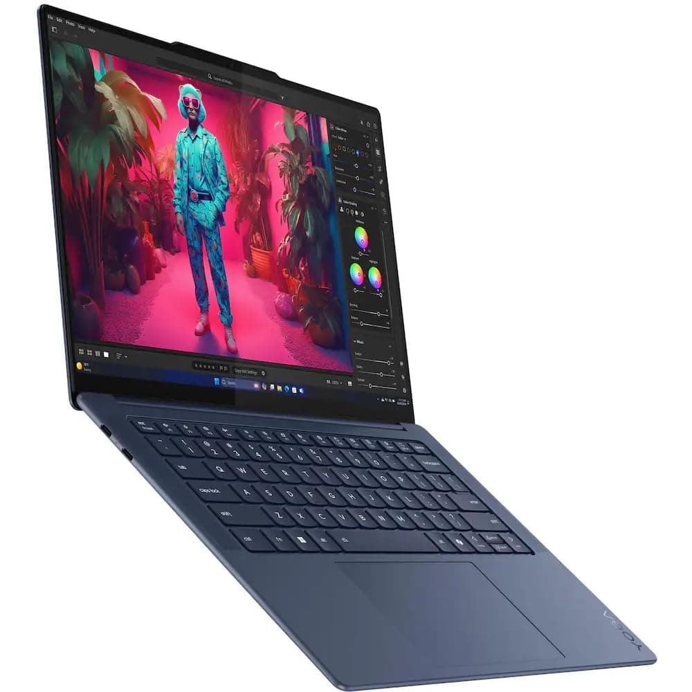 Lenovo Yoga Slim 7X Copilot PC Laptop 14.5" Touchscreen OLED 3K 1000 nits Display (Snapdragon X Elite X1E-78-100, 16GB LPDDR5X, 512GB SSD, Backlit KB, WiFi 7, Win 11 Pro) w/DKZ USB Port Expander, view 5