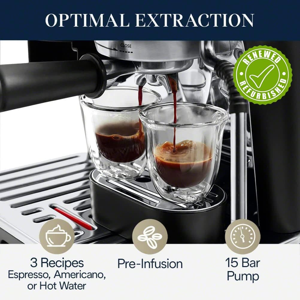 De'Longhi La Specialista Arte Espresso Machine, Stainless Steel/Black, EC9155MB (Renewed), view 7