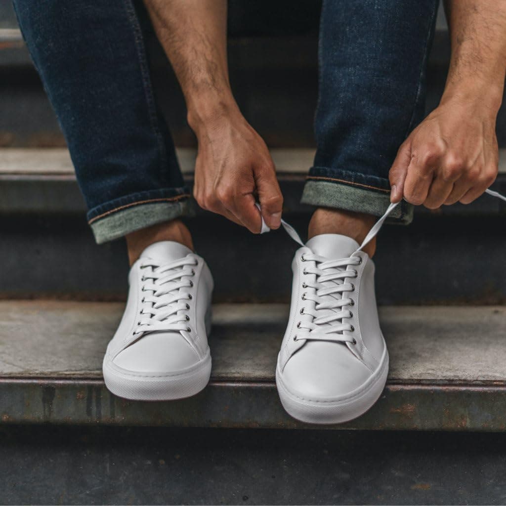Thursday Boot Company Premier Low Top Men's Lace-up Sneakers, White, 10.5, view 3