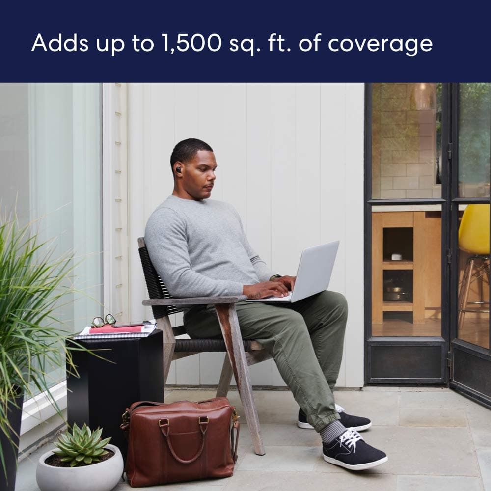 Amazon eero 6 mesh wifi add-on extender - Add up to 1,500 sq. ft. of Wi-Fi 6 coverage. Required eero mesh wifi system not included, view 3