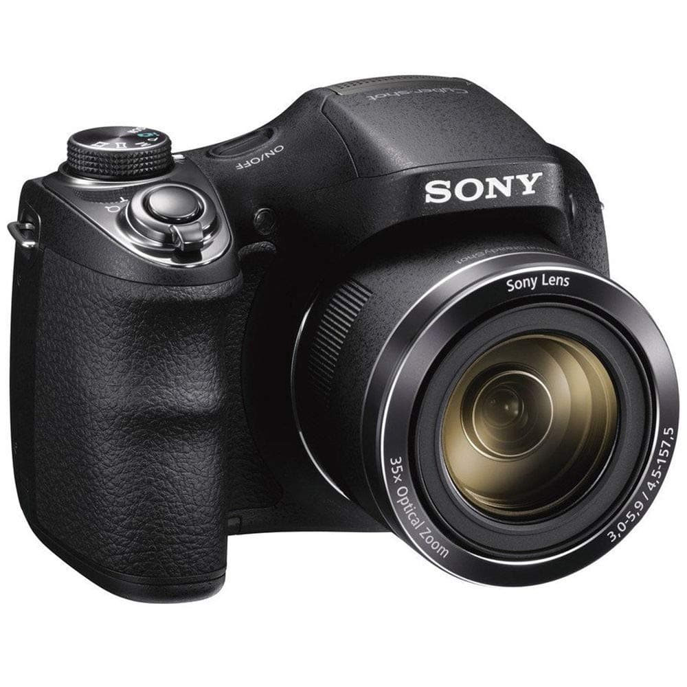 Sony Cyber-Shot DSC-H300 Digital Camera (Black) (DSCH300/B) + 64GB Memory Card + Card Reader + Photo Software + Case + Flex Tripod + 4xAA Batteries + Memory Wallet + Cleaning Kit (Renewed), view 4