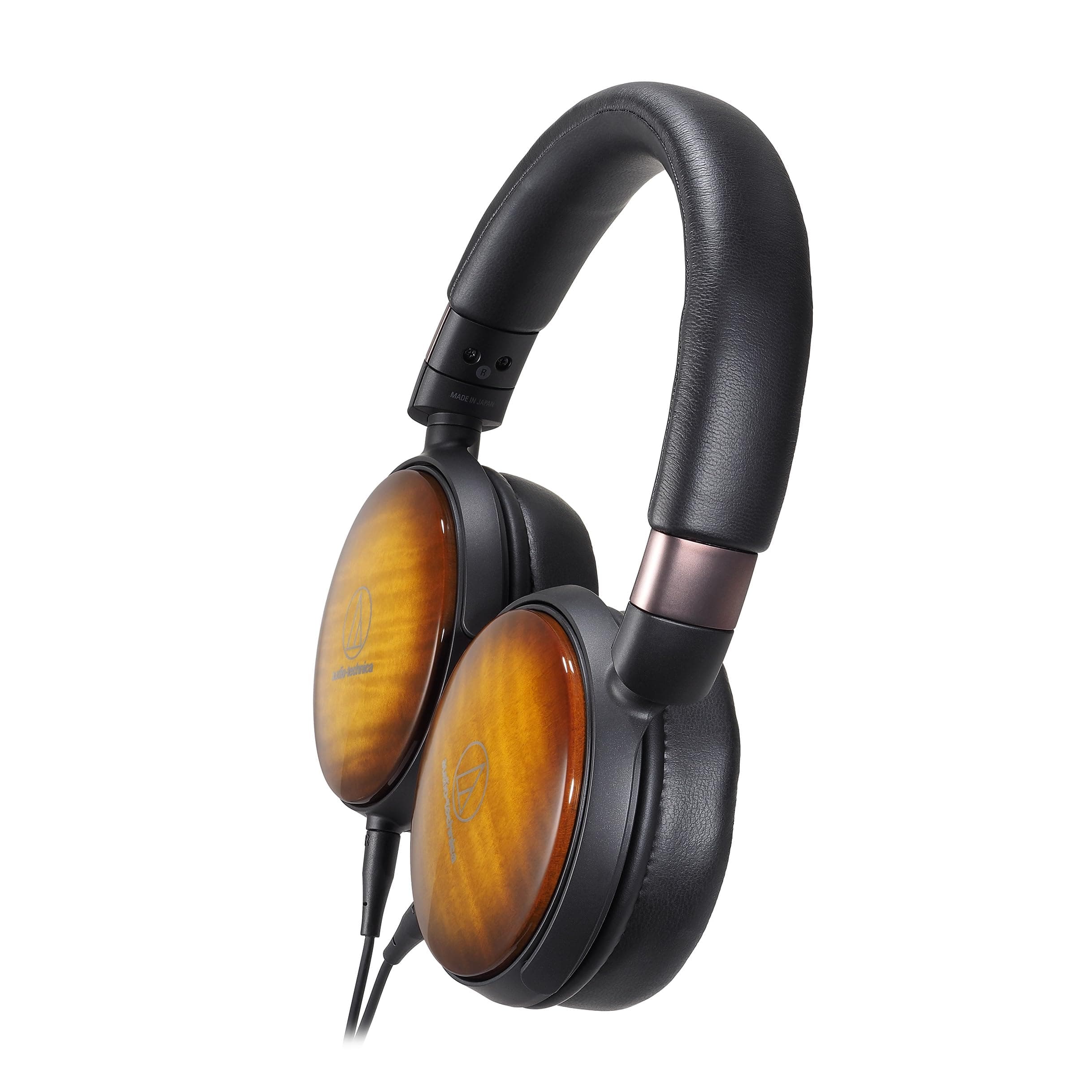 Audio-Technica ATH-WP900 Over-Ear High-Resolution Headphones, Flame Maple/Black, view 3