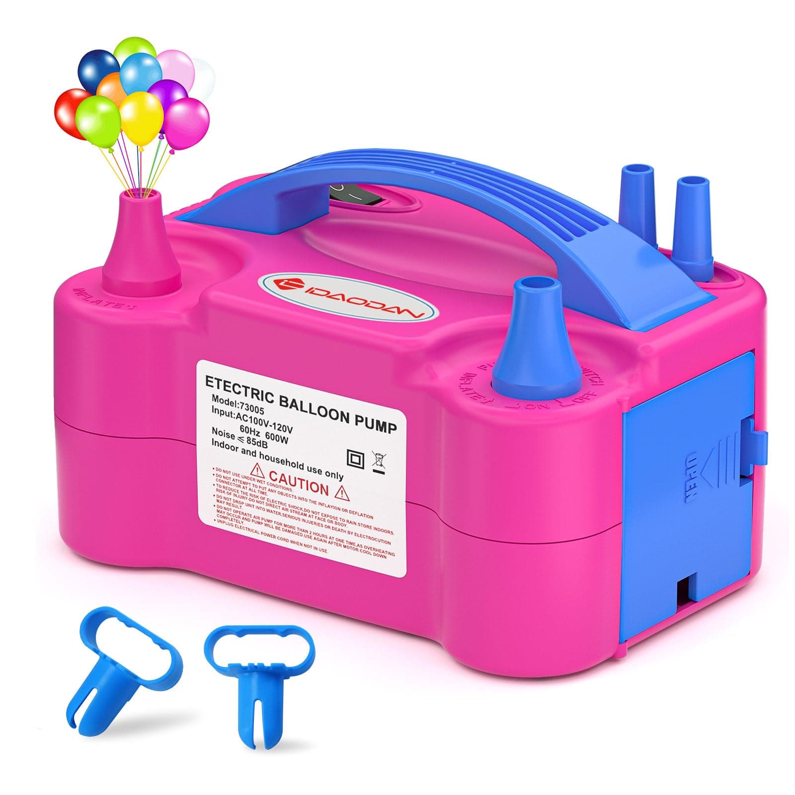 IDAODAN Electric Balloon Pump, Portable Electric Balloon Blower Machine Inflator Air Pump for Party Decorations, TickClip Clip verdict