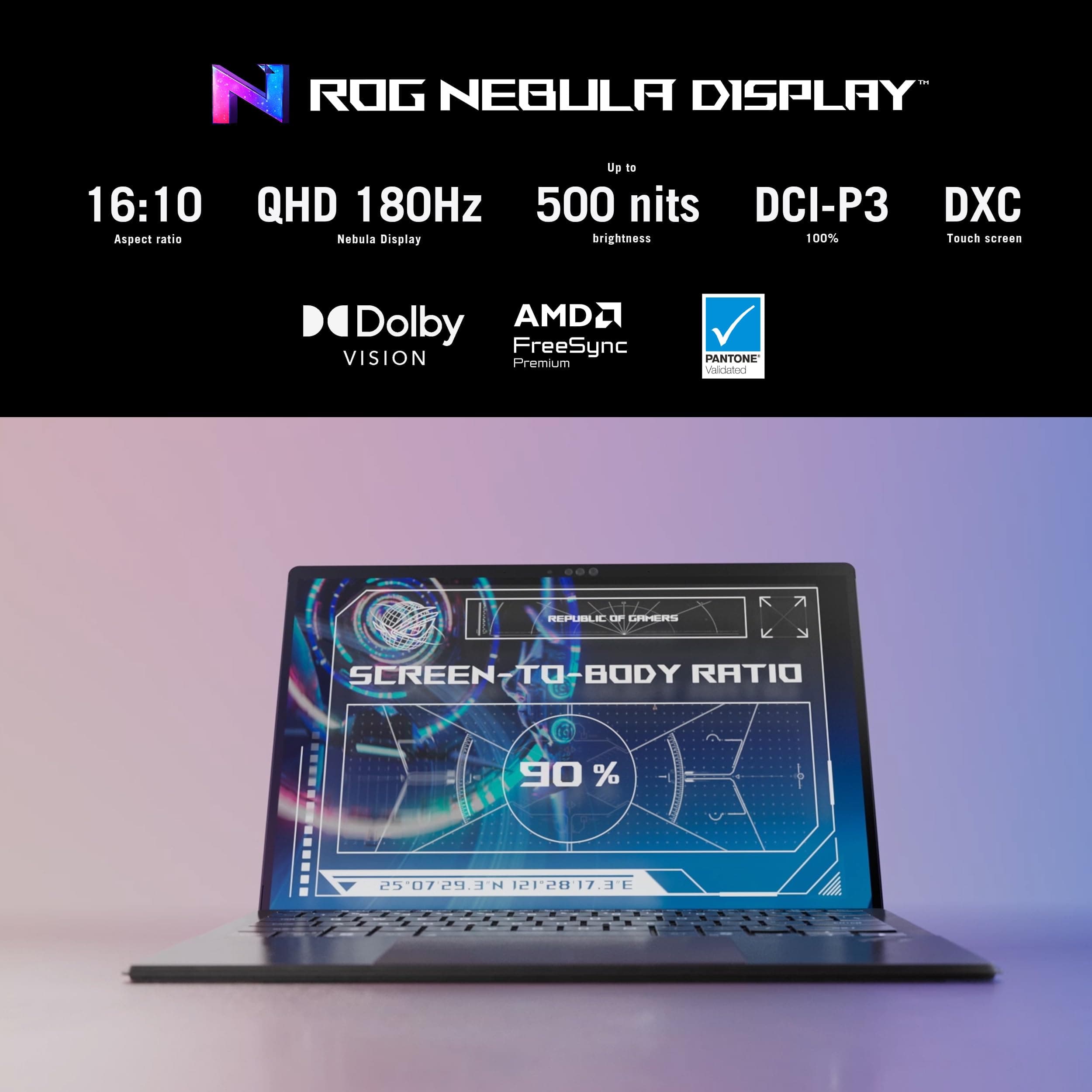 ASUS ROG Flow Z13 (2025) Gaming Laptop, 13” ROG Nebula 16:10 2.5K 180Hz/3ms, AMD Ryzen AI MAX+ 395, RDNA 3.5 Graphics, 128GB LPDDR5X 8000MHz, 1TB PCIe Gen 4 SSD, Wi-Fi 7, Win 11 Pro, GZ302EA-XS99, view 6