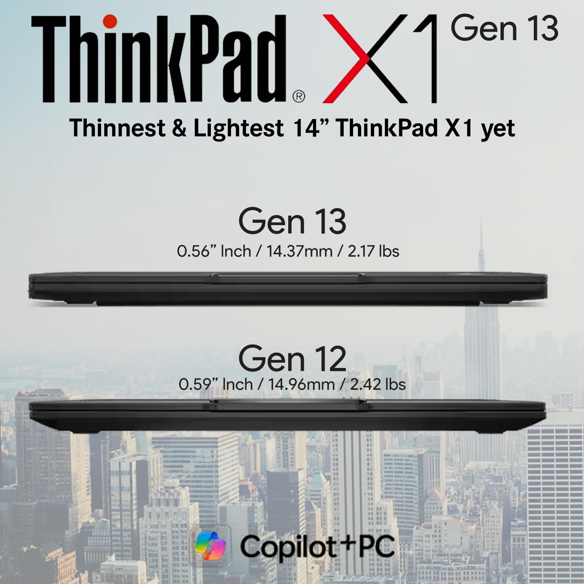 Lenovo ThinkPad X1 Carbon Gen 13 Aura Edition w/Ultra 7, 32GB RAM, 1TB SSD, view 3