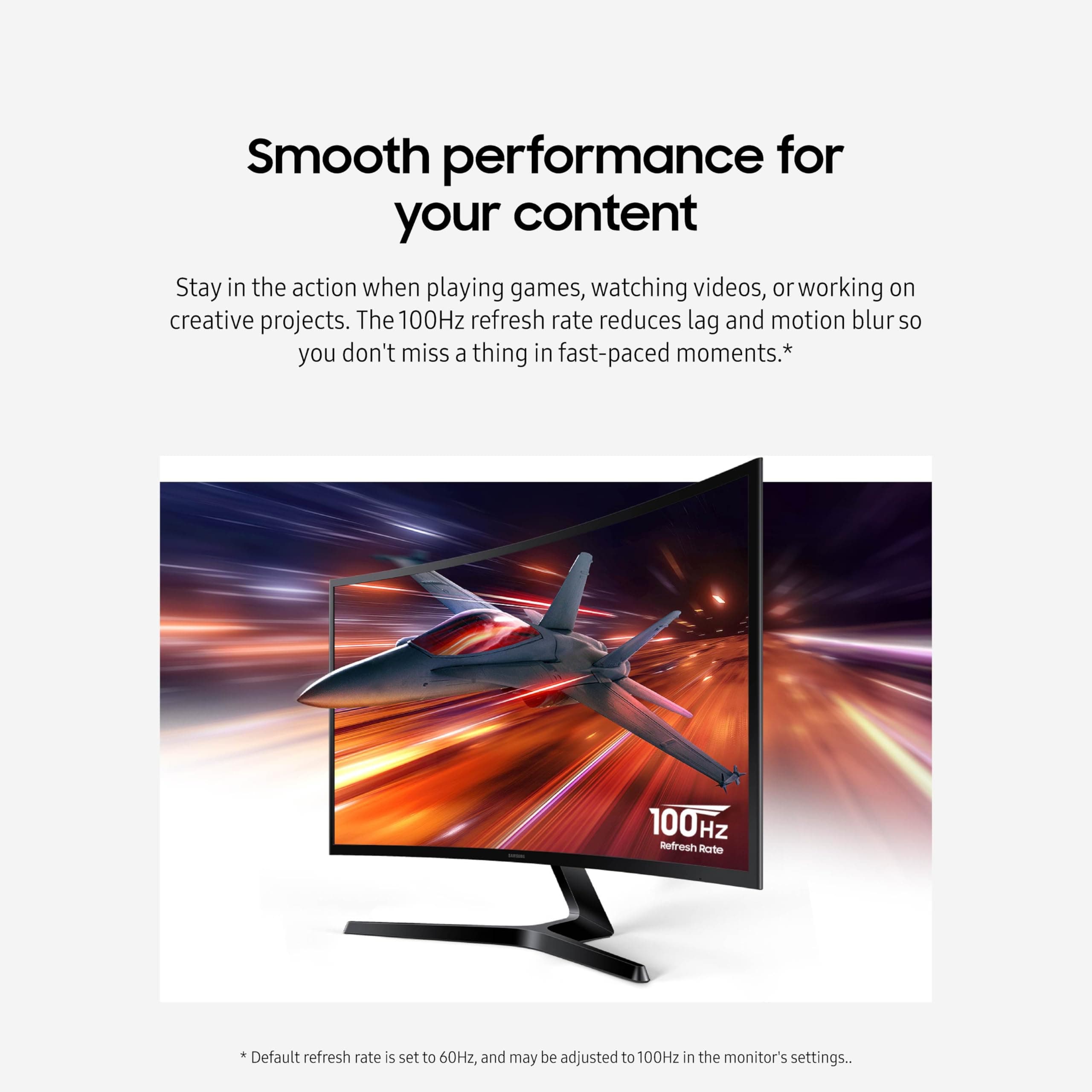 Samsung 27" Essential S3 (S36GD) Series FHD 1800R Curved Computer Monitor, view 5
