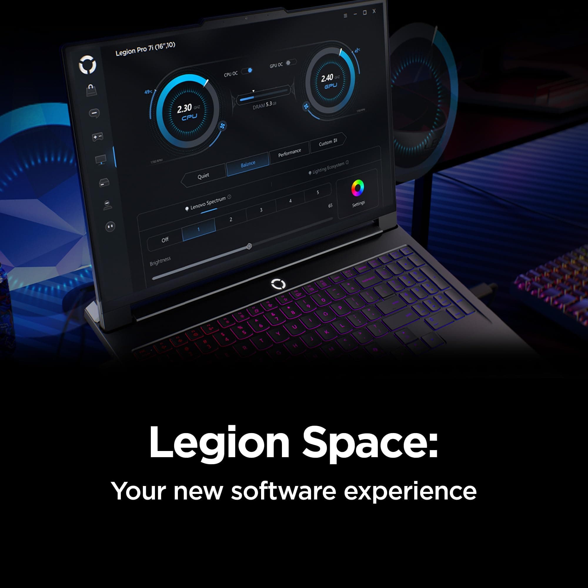 Lenovo Legion Pro 7i – AI-Powered Gaming Laptop – Intel® Core Ultra 7 255HX – 16" WQXGA PureSight OLED Display – 240Hz – NVIDIA® GeForce RTX™ 5070 Ti – 32GB Memory – 2TB Storage – PC GamePass, view 14