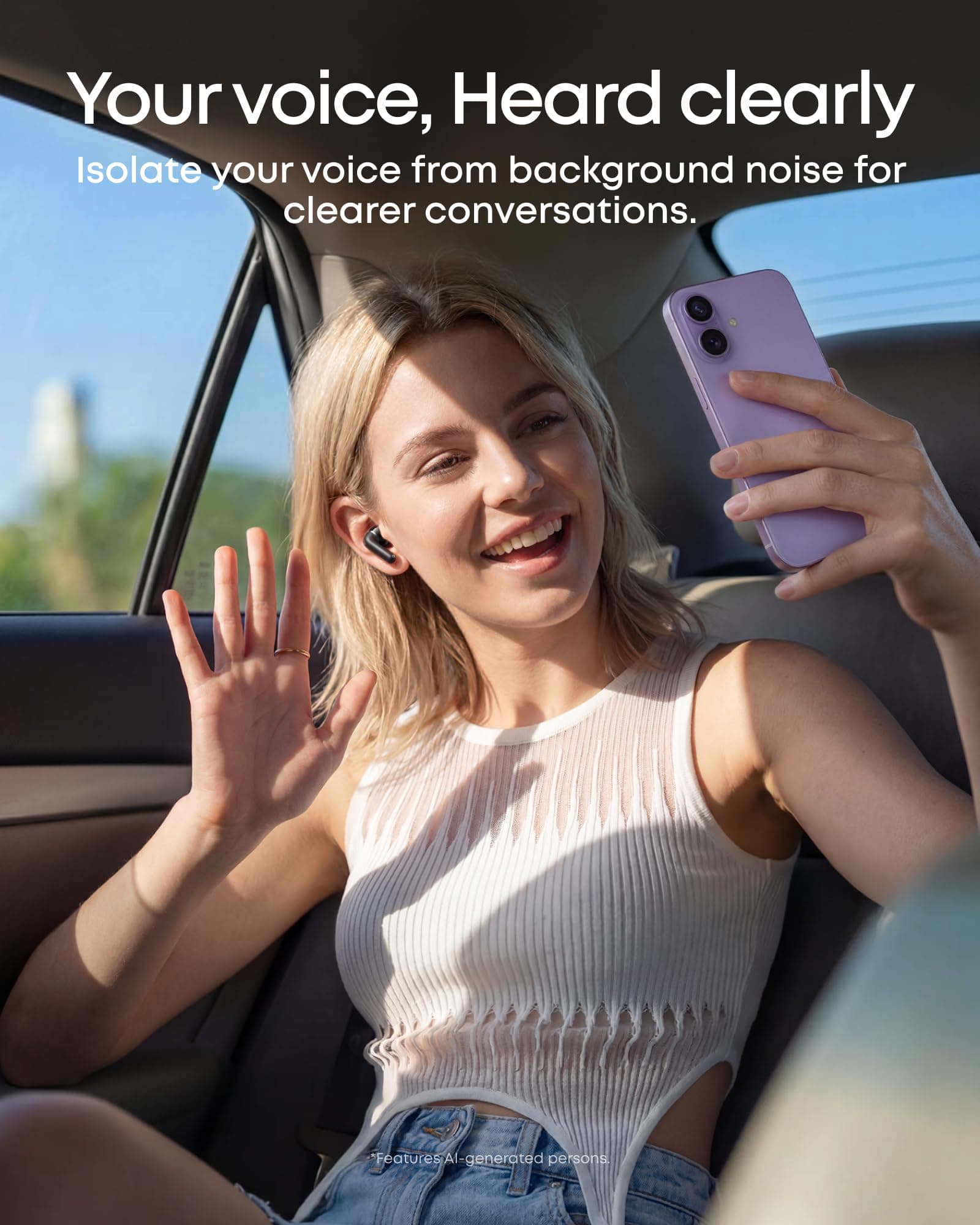 Soundcore Anker P42i Wireless Earbuds with Adaptive ANC for Daily Noise, view 6
