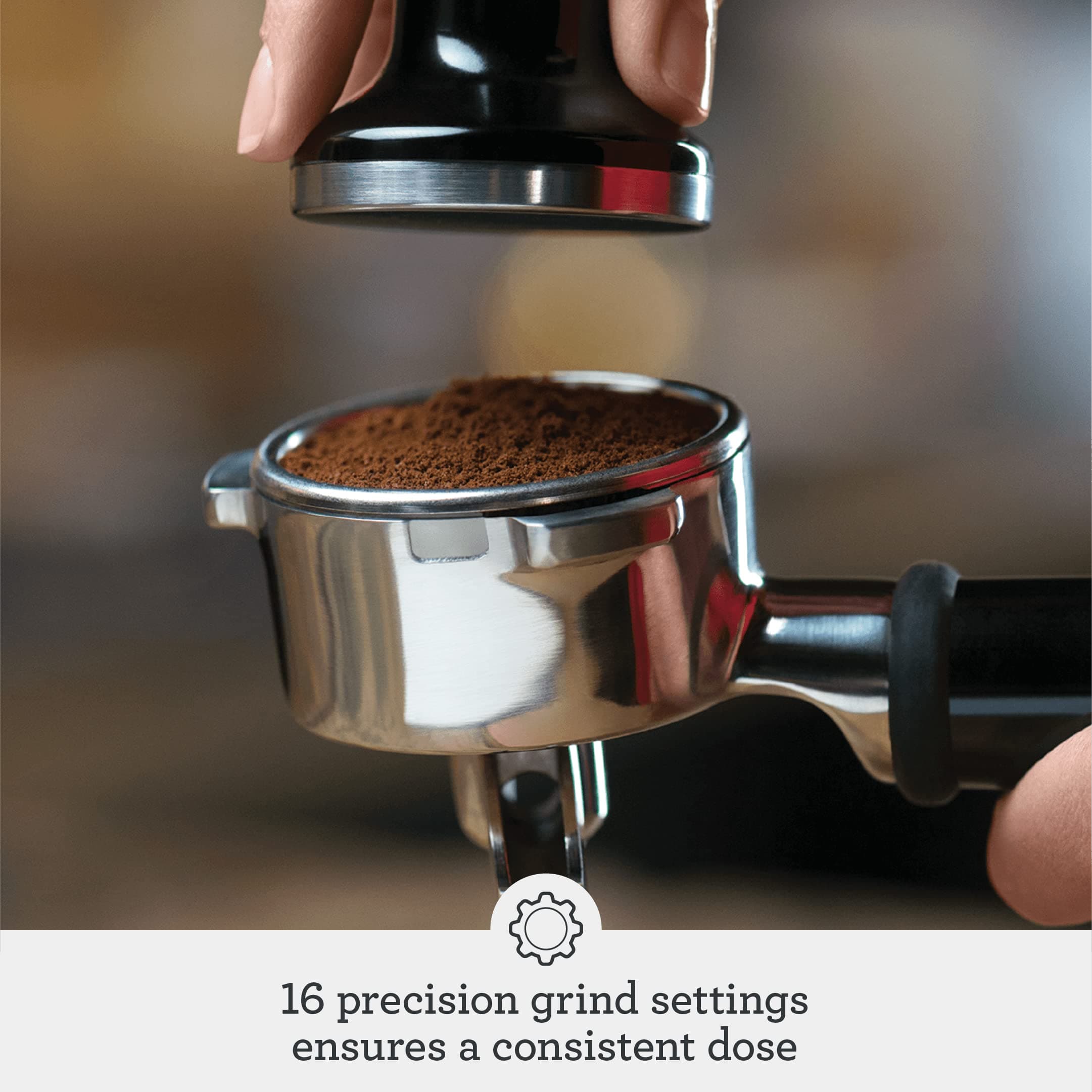 Breville BES870XL Barista Express Espresso Machine, Brushed Stainless Steel, view 4