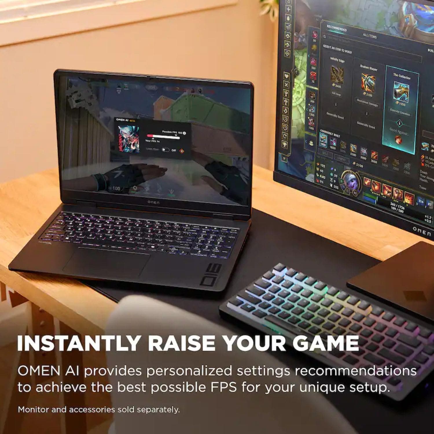 HP Omen 16 16" AMD Ryzen AI 7 350 RTX 5060 Gaming Laptop, 16GB DDR5 1TB SSD, view 5