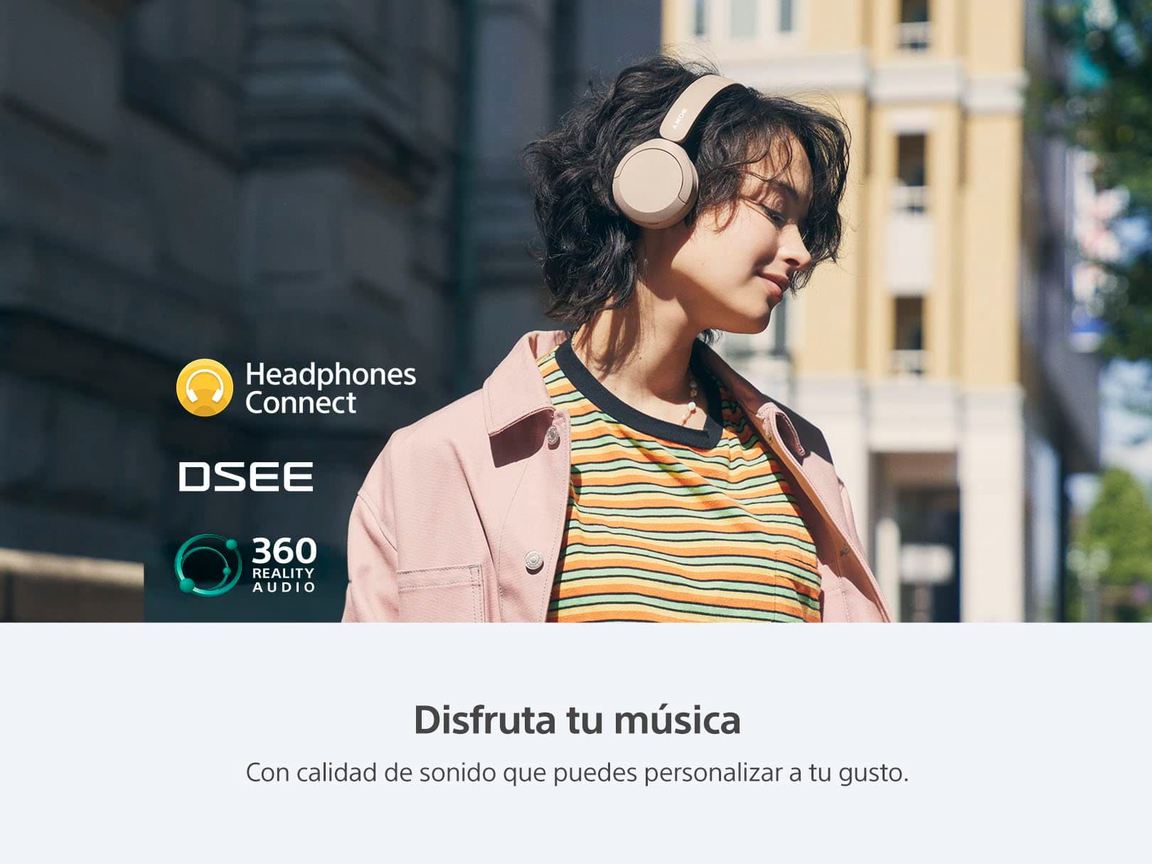 Sony WH-CH520 Wireless Bluetooth On-Ear Headphones with Microphone, Up to 50 Hours Battery Life with Quick Charge Function, Includes USB-C Charging Cable - White - International Version (No Warranty), view 2