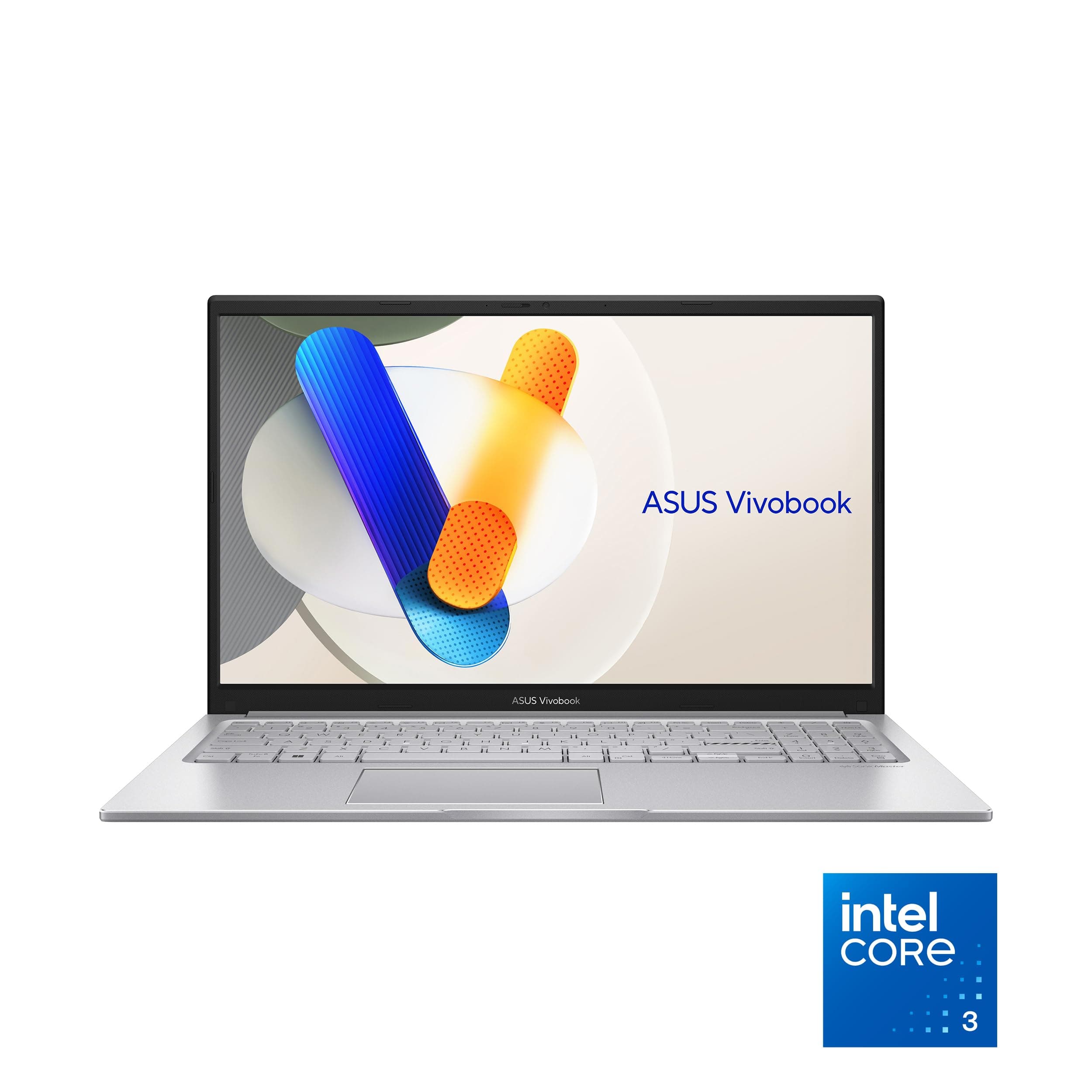 ASUS Vivobook 15 Laptop - 15.6” FHD Display- Intel® Core™ 3 100U - 8GB RAM - 256 GB SSD - Windows 11 Home - Cool Silver - F1504VA-PS34, view 2