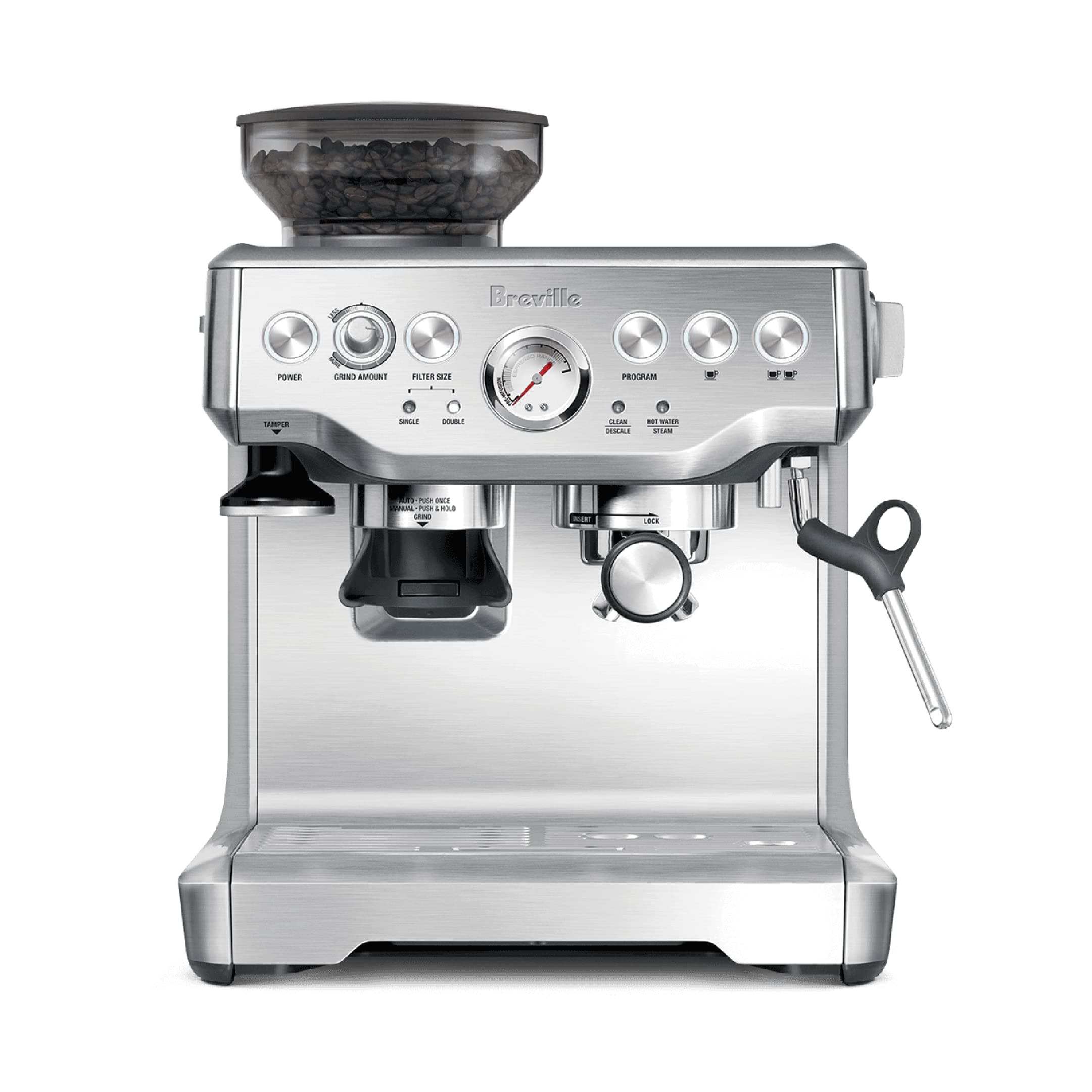 Breville BES870XL Barista Express Espresso Machine, Brushed Stainless Steel