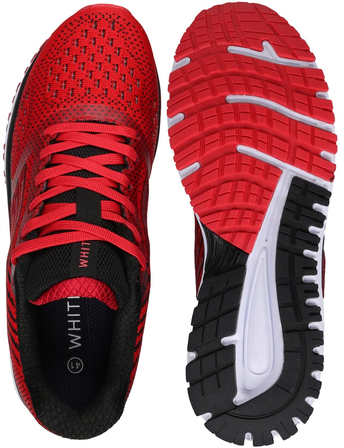 Joomra Whitin Men's Running Shoes Size 8 Red Athletic Sneakers, view 7
