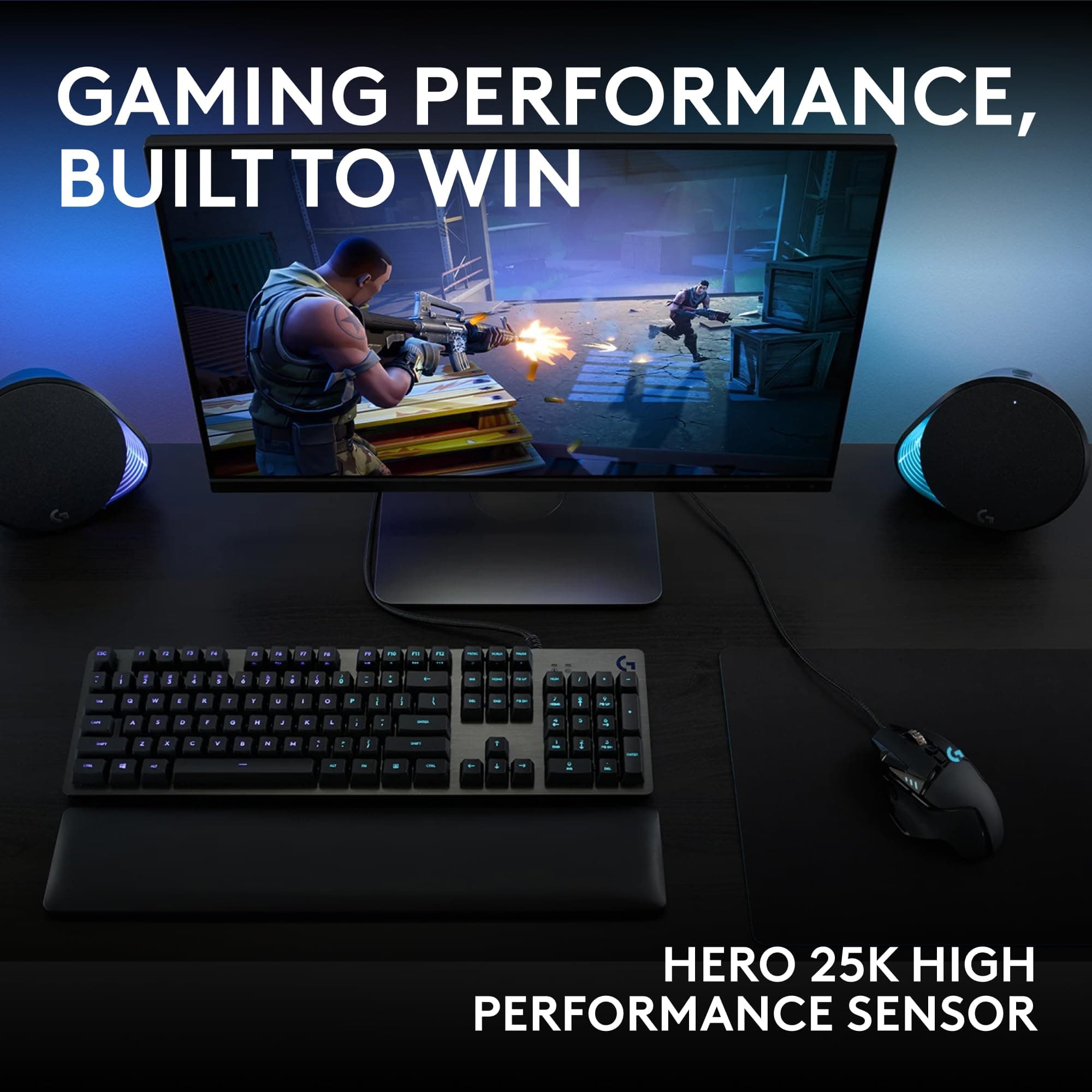 Logitech G502 Hero Wired Gaming Mouse - Black, view 8