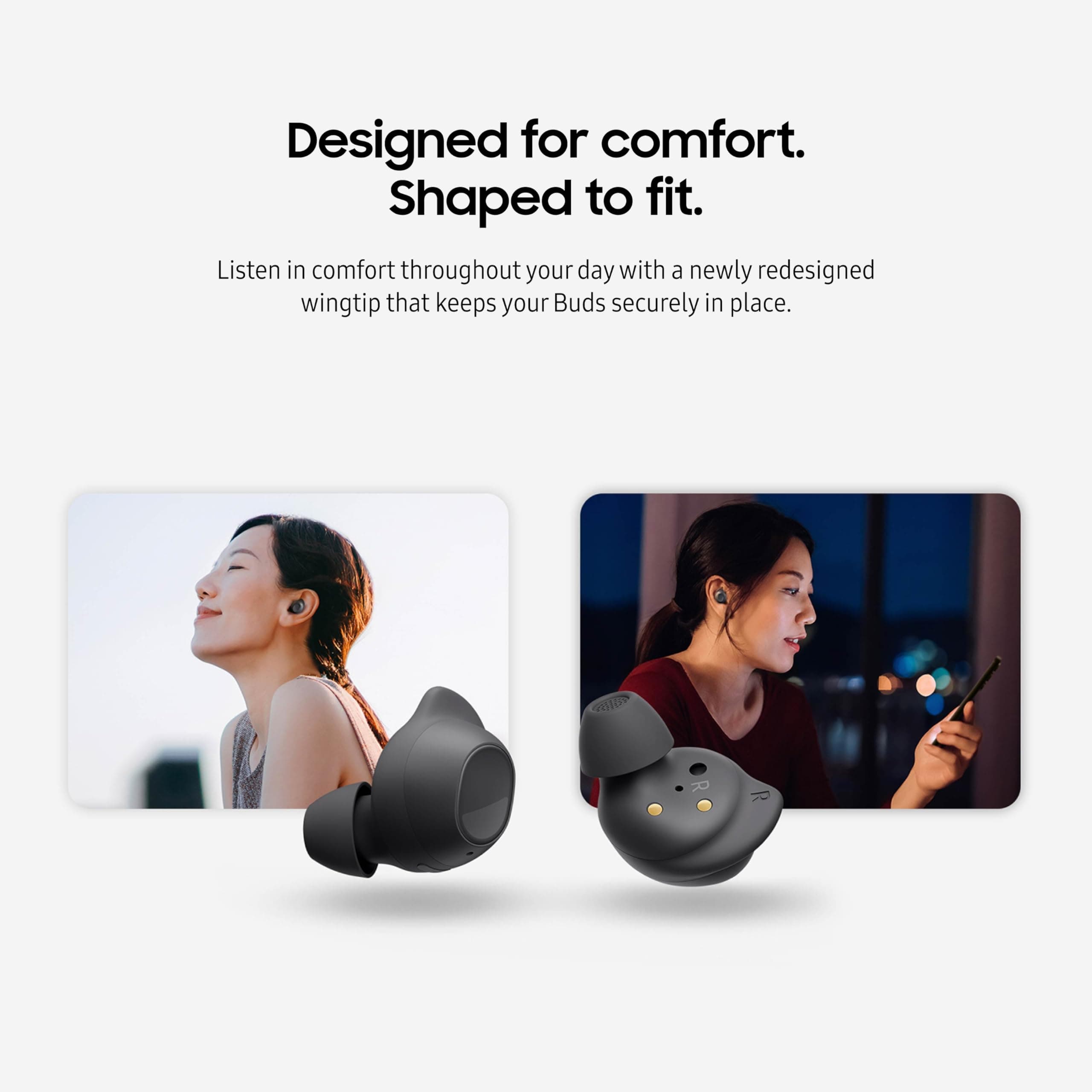 Samsung Galaxy Buds FE True Wireless Bluetooth Earbuds, Comfort and Secure in Ear Fit, Auto Switch Audio, Touch Control, Built-in Voice Assistant, Graphite [US Version, 1Yr Manufacturer Warranty], view 5