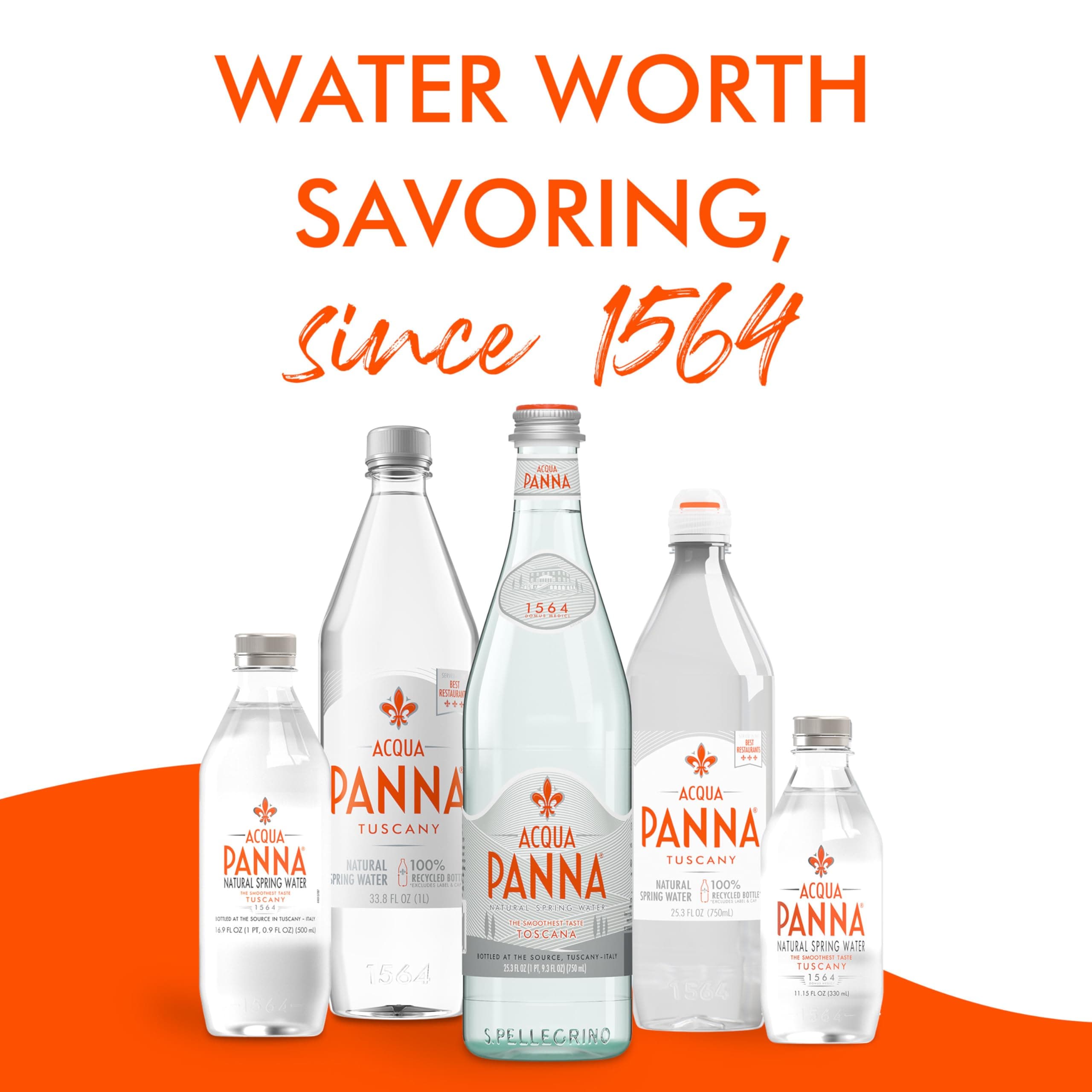 Acqua Panna Natural Spring Water, 11.15 FL OZ Plastic Water Bottles (24 Count), view 5