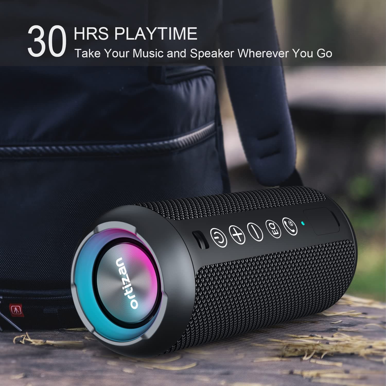 Ortizan X10 Portable Bluetooth Speaker (1st Gen), IPX7 Waterproof, Wireless, view 4