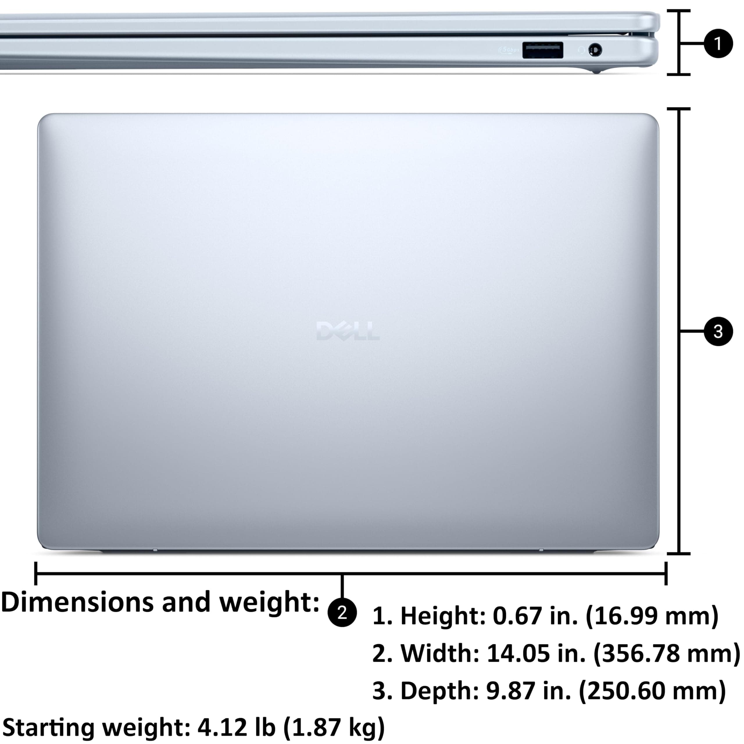 Dell 16 Plus Touchscreen Laptop, Intel Core 7 150U, 16GB DDR5, 512GB SSD, view 5