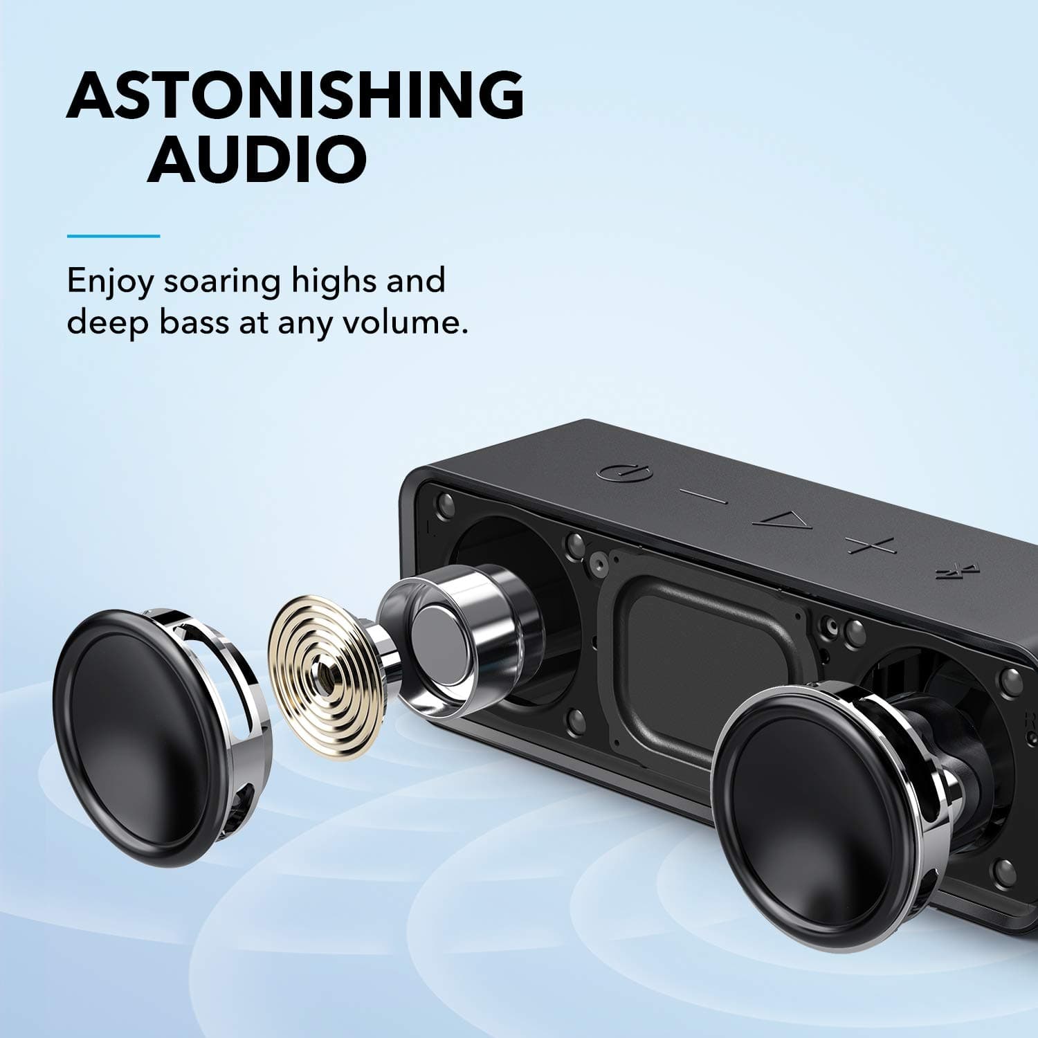Anker soundcore Upgraded Bluetooth Speaker, IPX5 Waterproof, Stereo Sound, view 2