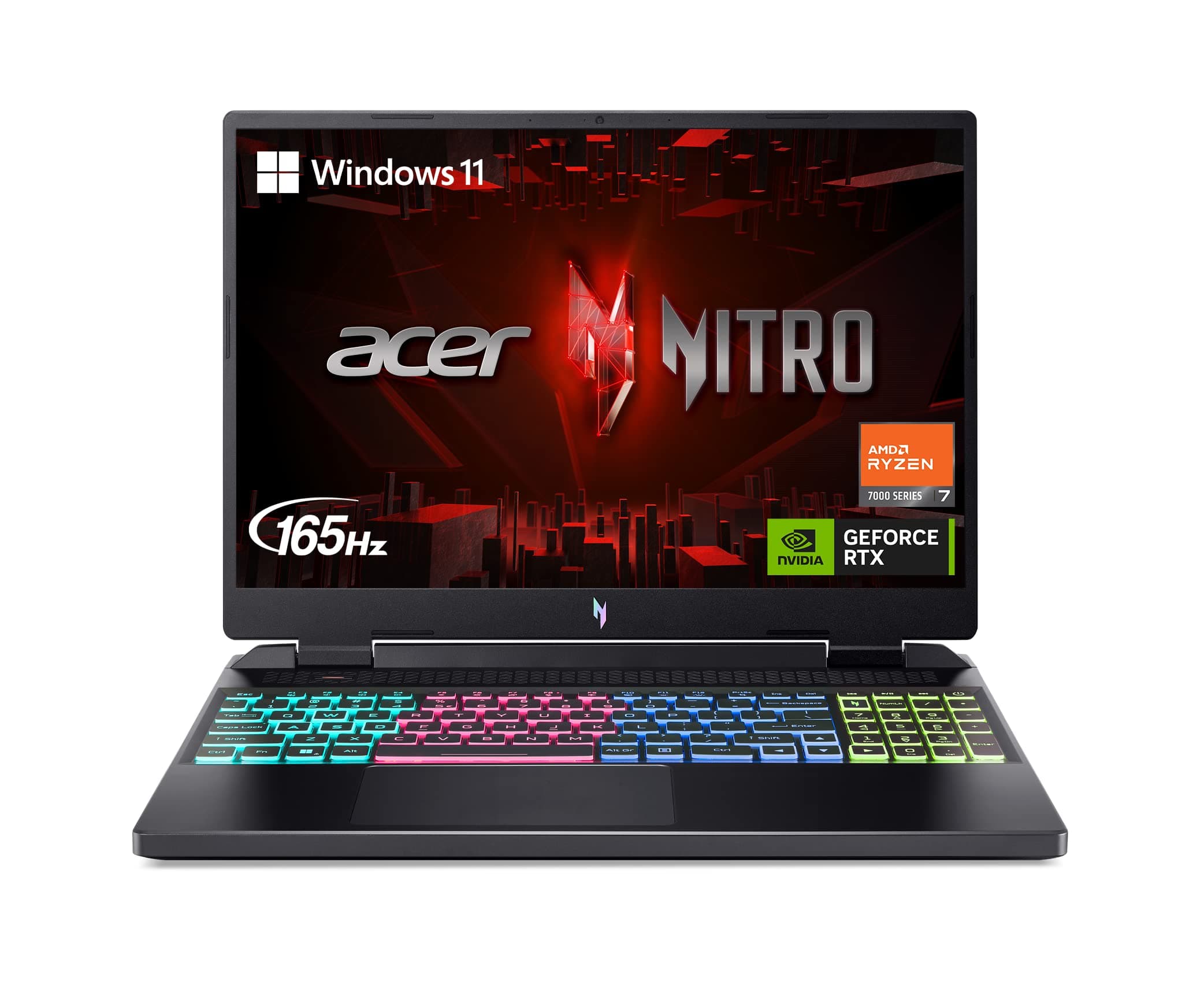acer Nitro 16 Gaming Laptop | AMD Ryzen 7 7840HS OctaCore CPU | NVIDIA GeForce RTX 4060 Laptop GPU | 16" WUXGA 165Hz IPS Display | 16GB DDR5 | 1TB Gen 4 SSD | WiFi 6E | RGB Backlit KB | AN16-41-R4CY, TickClip Skip verdict
