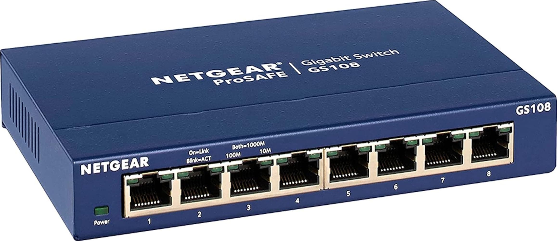 NETGEAR 8-Port Gigabit Ethernet Unmanaged Network Switch (GS108)