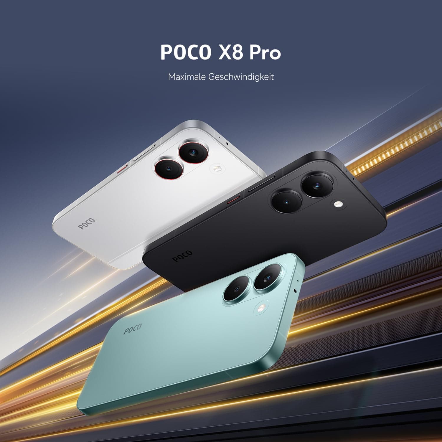 XIAOMI Poco X8 Pro Smartphone 8GB+256GB, Dimensity 8500-Ultra Prozessor, 6500mAh Akku, Ultra-helles AMOLED Display, 50MP Sony IMX882 Hauptkamera mit OIS, Schwarz, 3 Jahre Garantie, view 14