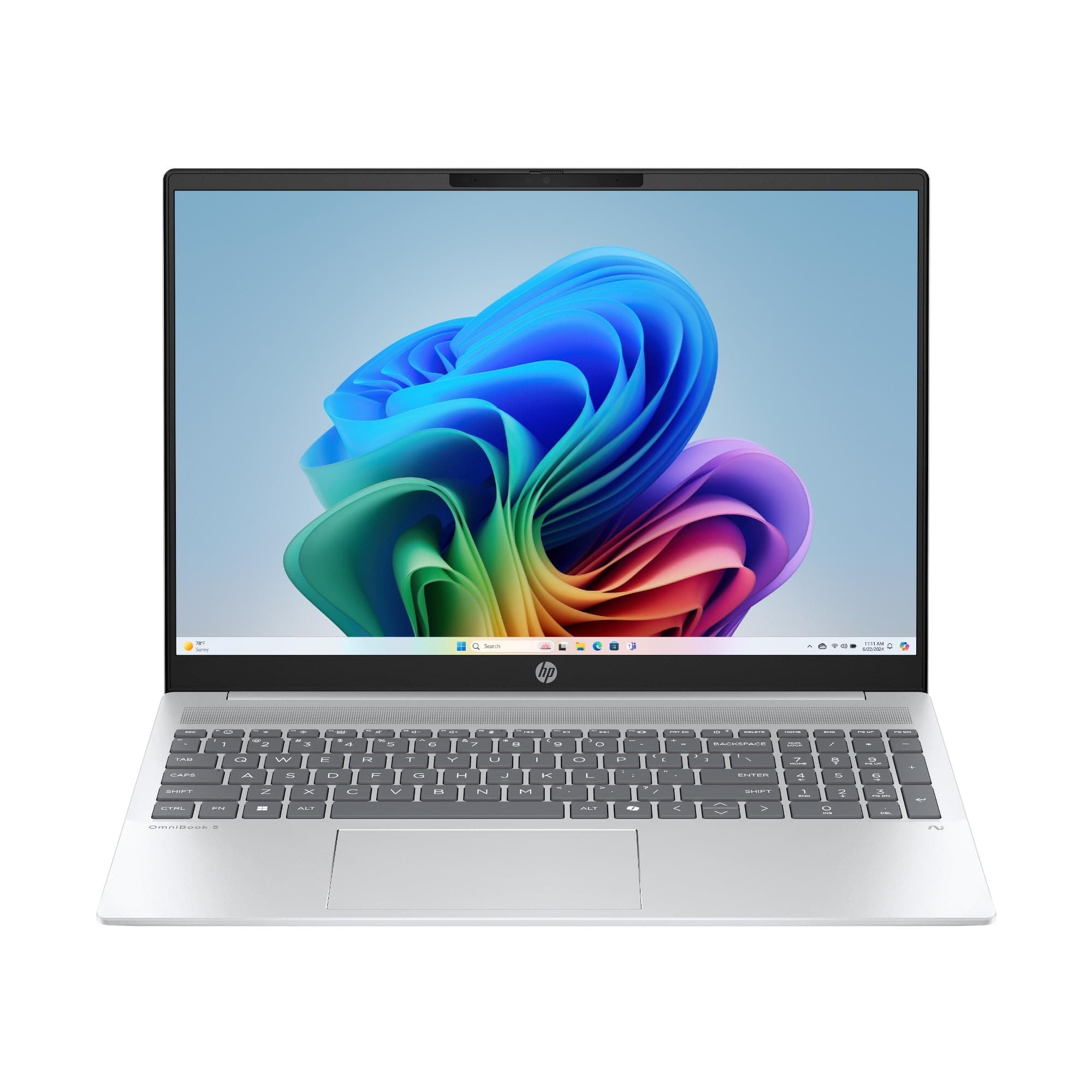HP OmniBook 5 Laptop: Ryzen AI 7 350, 16GB DDR5 RAM, 512GB SSD, 16" 2K (1920x1200) Non-Touch IPS Display, Windows 11