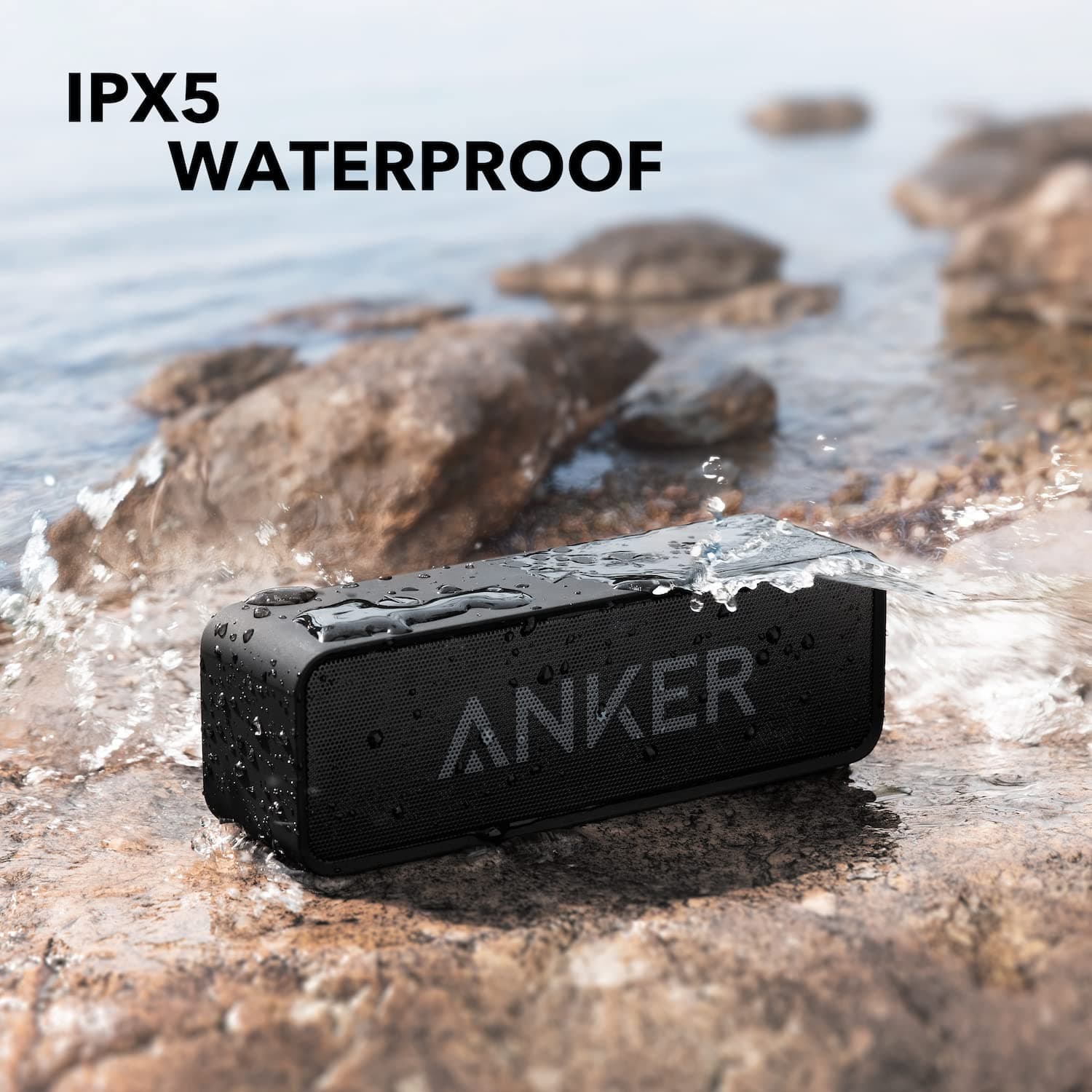 Anker soundcore Upgraded Bluetooth Speaker, IPX5 Waterproof, Stereo Sound, view 4