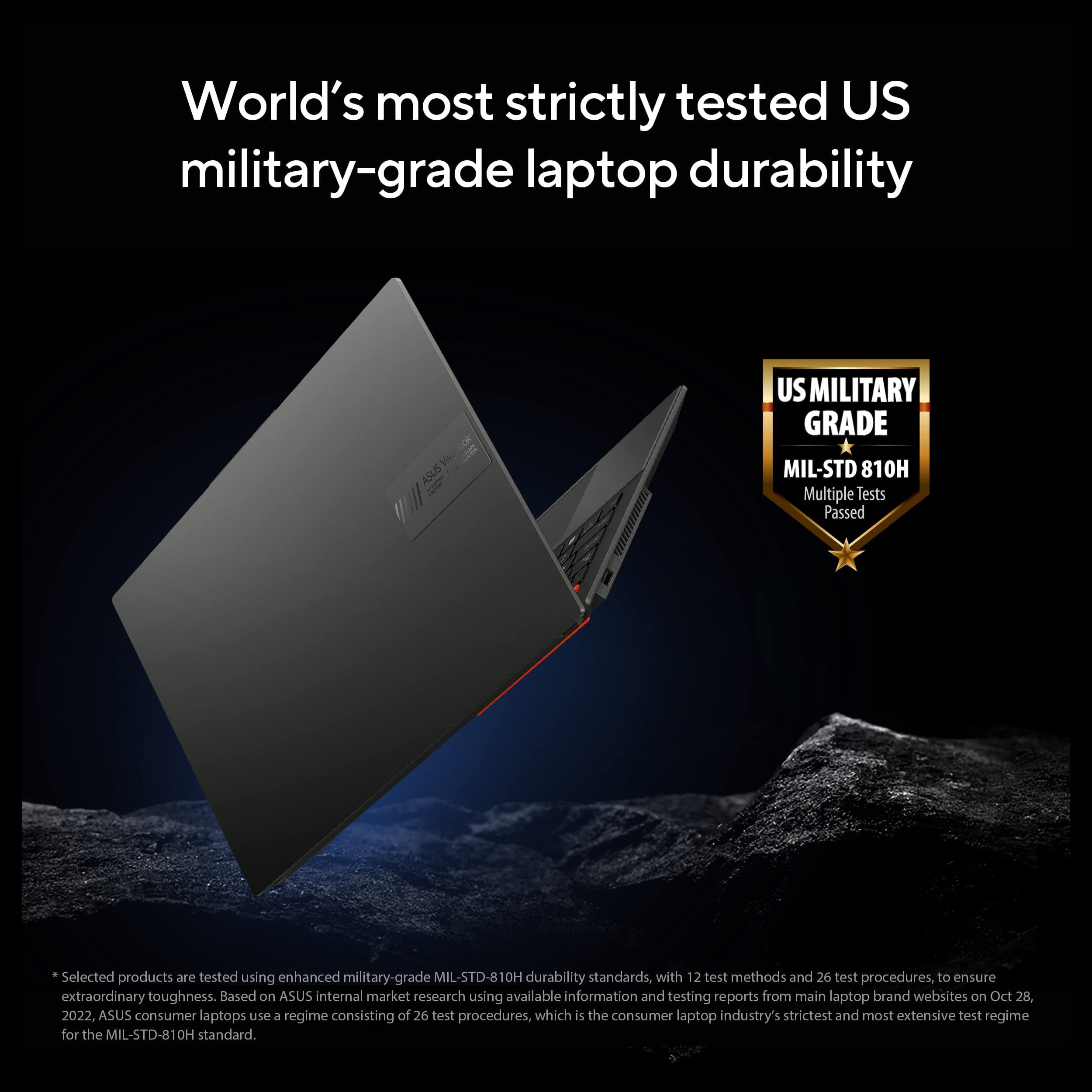 ASUS VivoBook S 15 OLED Laptop, 15.6” 2.8K 120Hz Display, Intel Evo Platform, Intel Core i9-13900H CPU, 16GB RAM, 1TB SSD, Windows 11 Home, Midnight Black, K5504VA-ES96, view 12