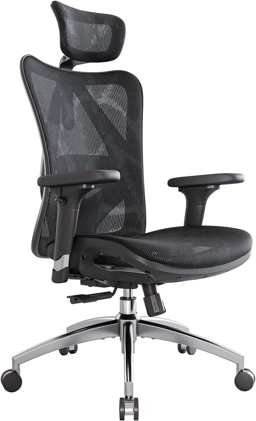 SIHOO M57 Ergonomic Office Chair, Mesh Back Desk Chair with 3D Armrests, TickClip Skip verdict