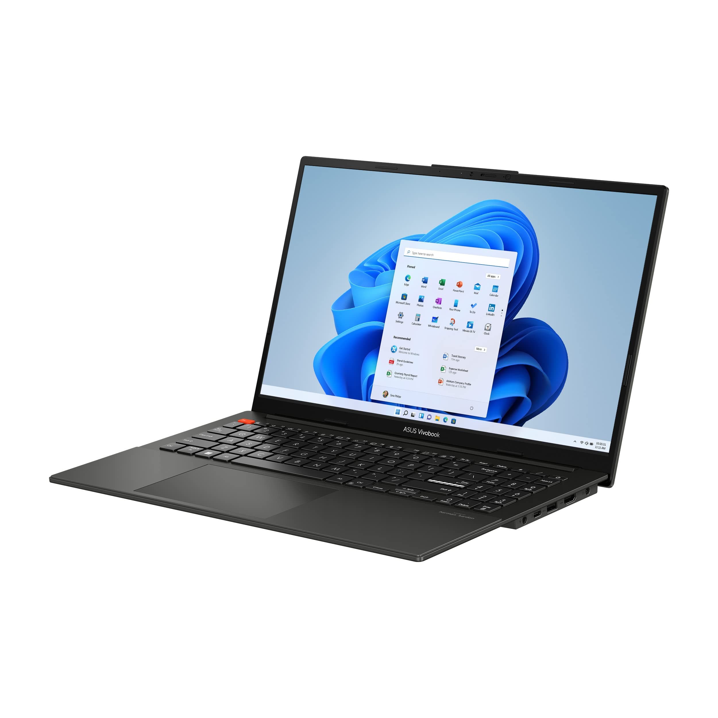 ASUS VivoBook S 15 OLED Laptop, 15.6” 2.8K 120Hz Display, Intel Evo Platform, Intel Core i9-13900H CPU, 16GB RAM, 1TB SSD, Windows 11 Home, Midnight Black, K5504VA-ES96, view 3