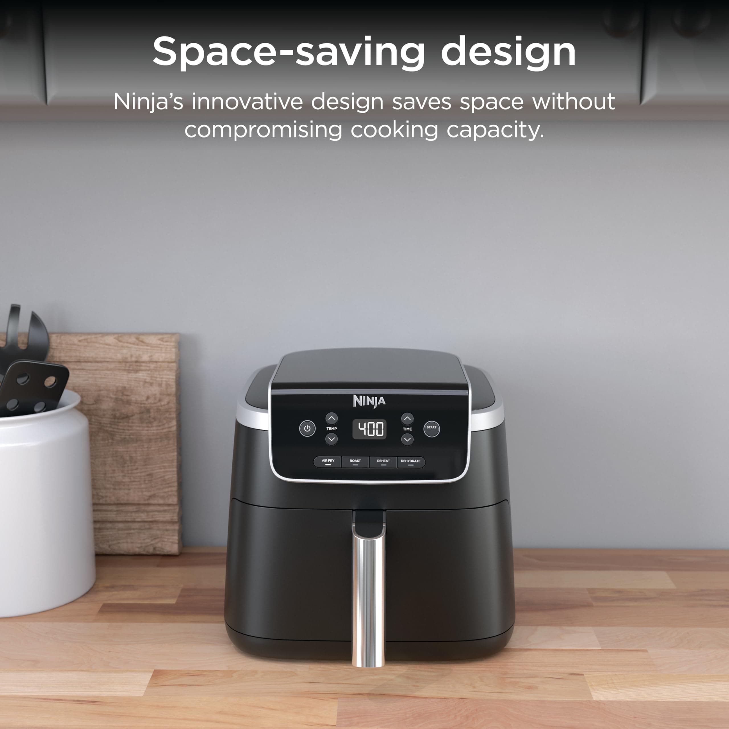 Ninja Air Fryer Pro, 5 Qt, 4-in-1, Grey, AF141, view 7
