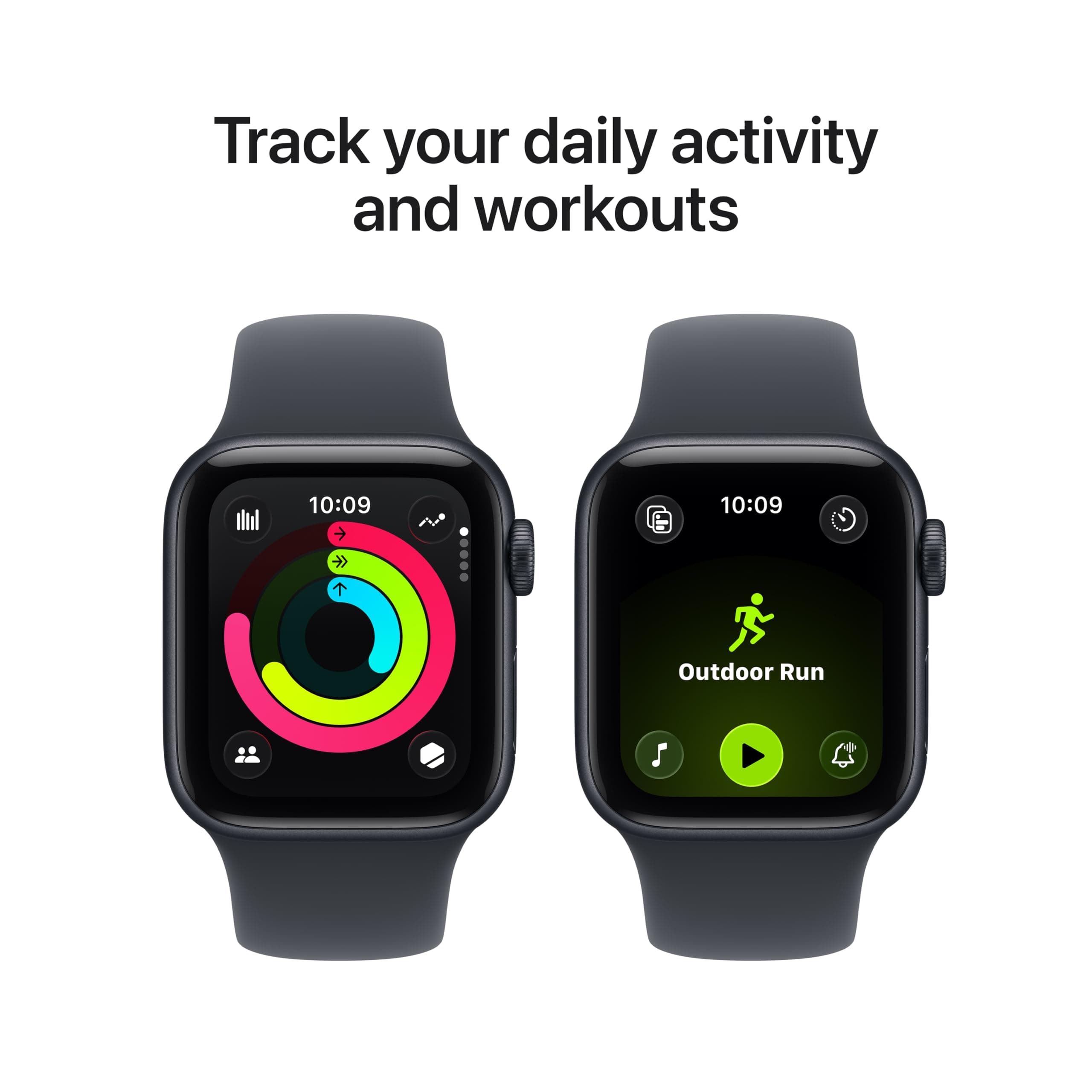Apple Watch SE 3 [GPS 40mm] Smartwatch with Midnight Aluminum Case with Midnight Sport Band - S/M. Fitness and Sleep Trackers, Heart Rate Monitor, Always-On Display, Water Resistant, view 5