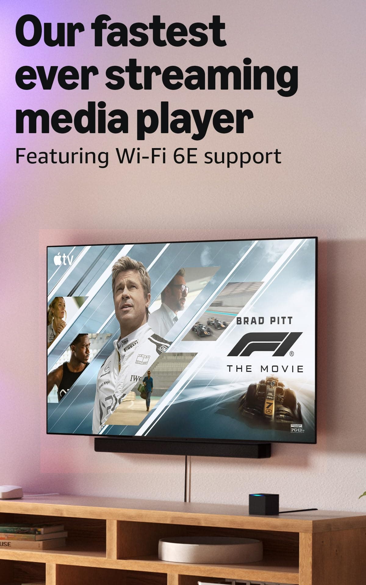 Amazon Fire TV Cube, with AI-powered Fire TV Search, Hands-free streaming device, find shows faster with Alexa+, Wi-Fi 6E, 4K Ultra HD, view 5