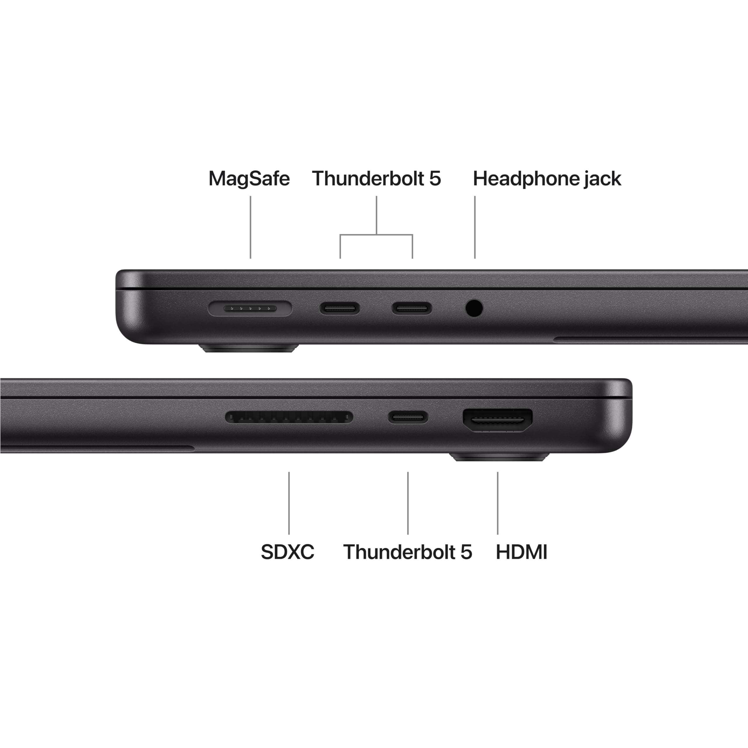 Apple 2026 MacBook Pro 14-inch Laptop with M5 Pro chip (15-core CPU and 16-core GPU, 24GB Unified Memory, 1TB SSD Storage) - Space Black - English Keyboard, view 5