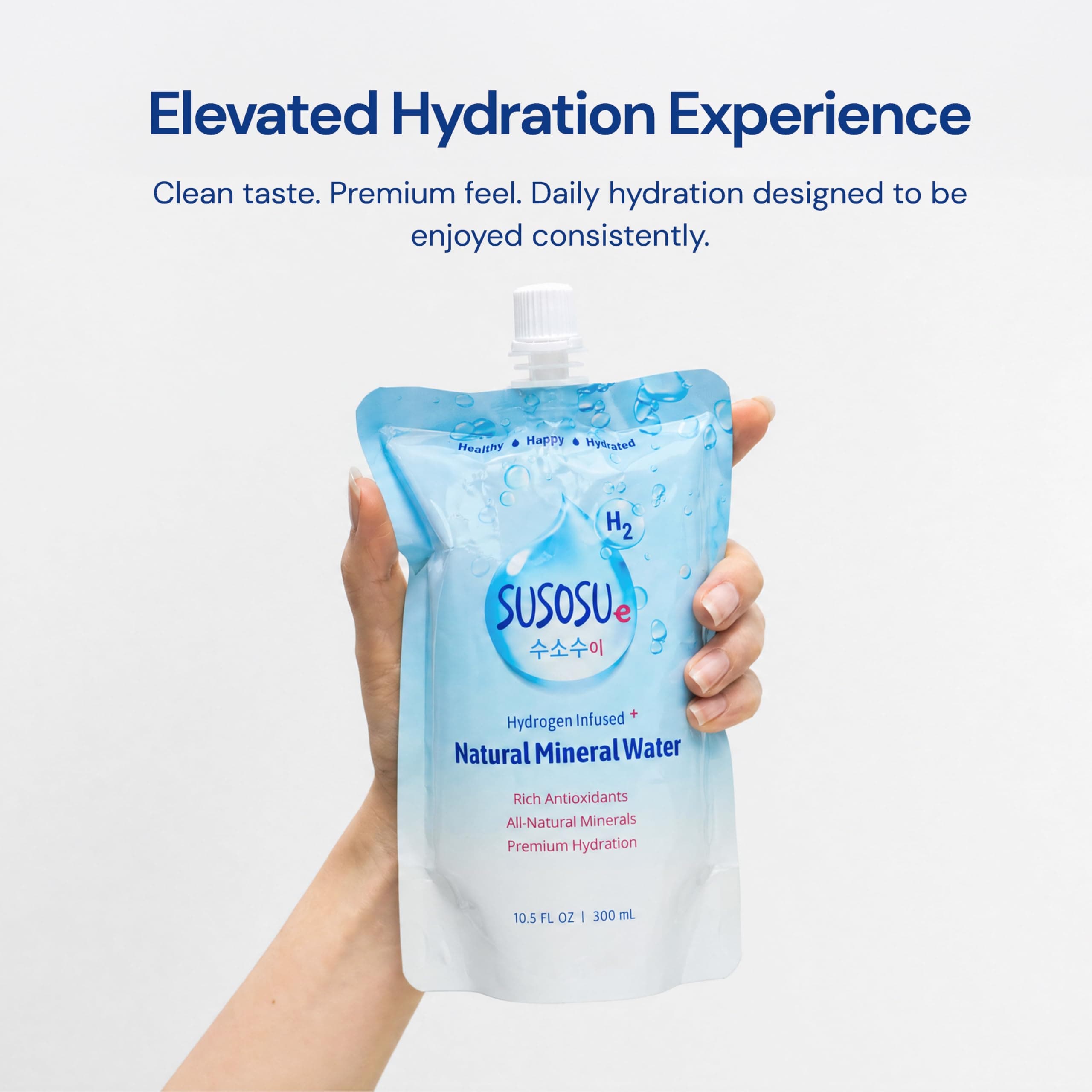 Susosu Hydrogen Water, Korean Natural Mineral Water, 10.5 Fl Oz, 20 Pack, view 6