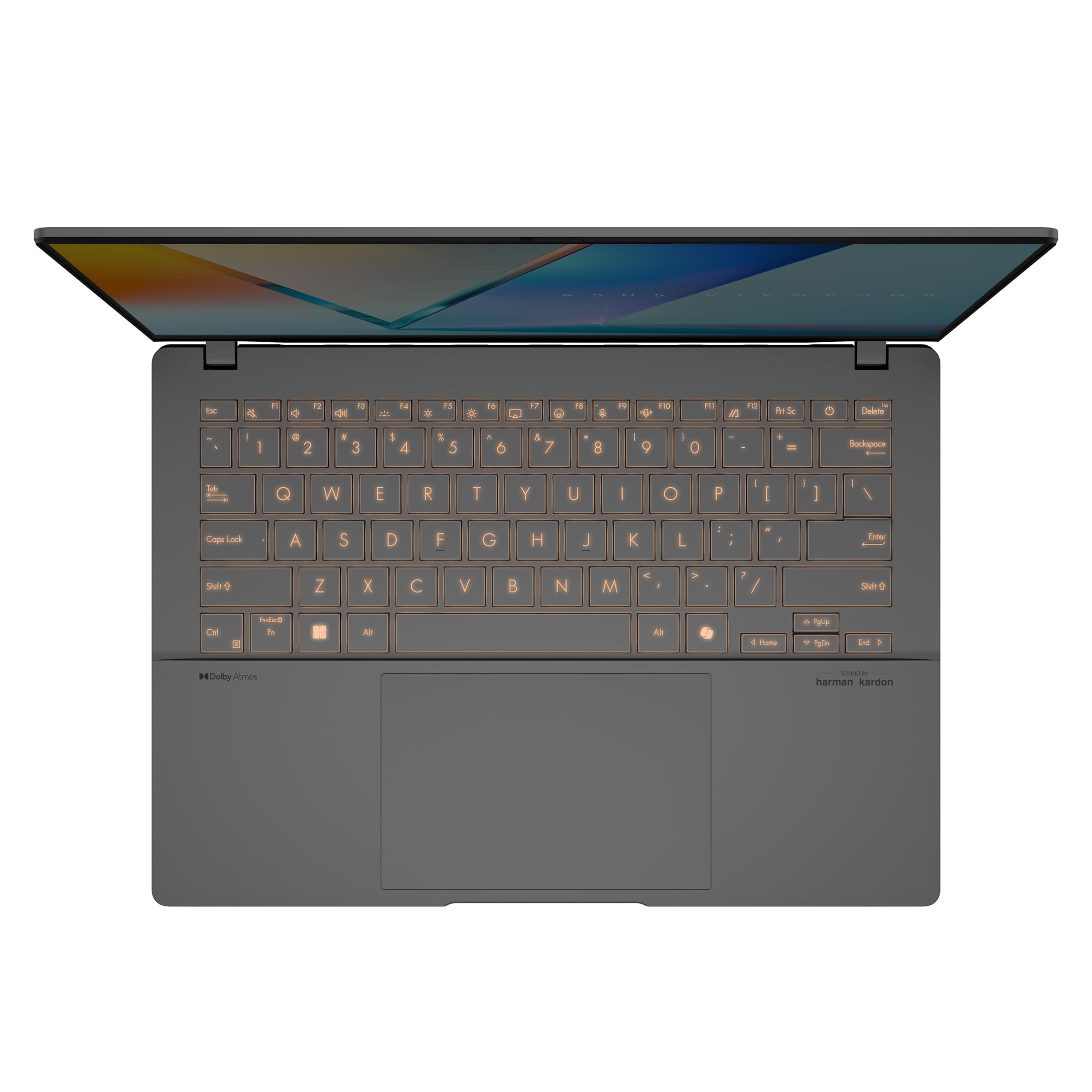 ASUS Vivobook S 14 OLED Slim Laptop, AMD Ryzen AI 9 365(10 Cores), 24GB, 1TB SSD, Customizable RGB Keyboard, Cool Silver, M5406WA-AH94, view 8
