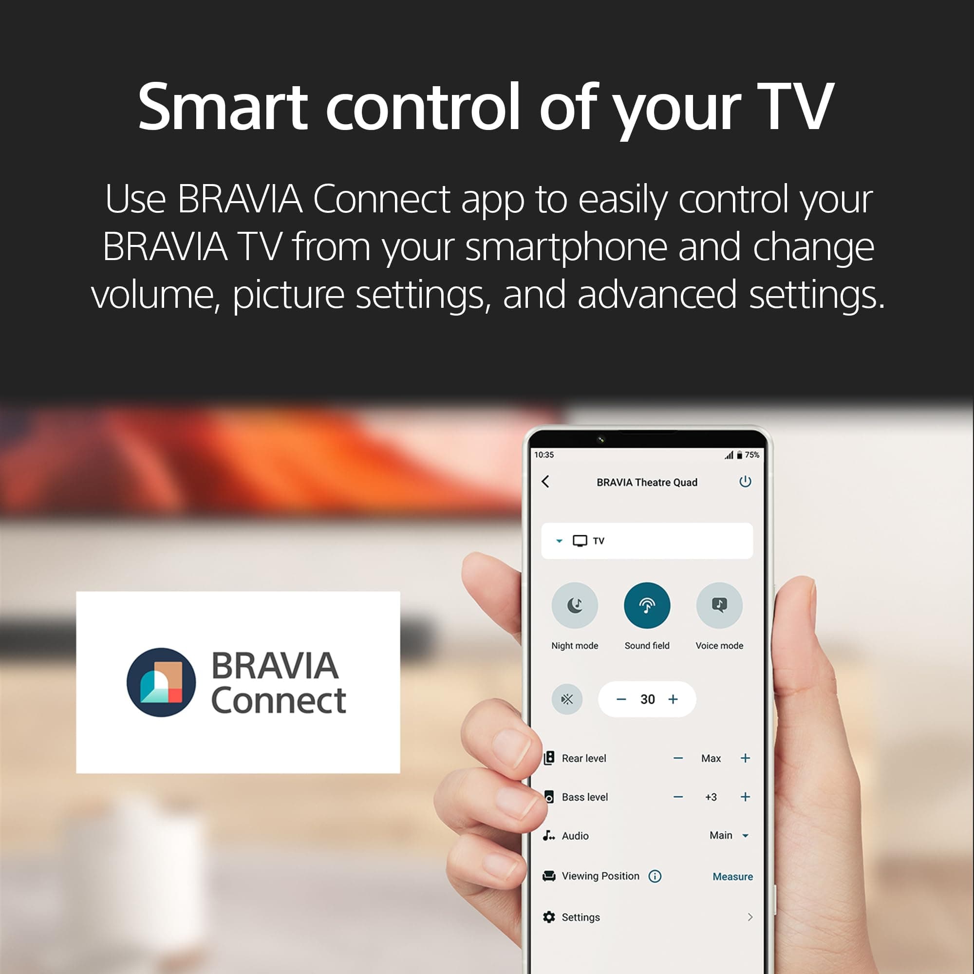 Sony 65 Inch BRAVIA 7 Mini LED QLED 4K HDR Smart Google TV (K-65XR70), view 14