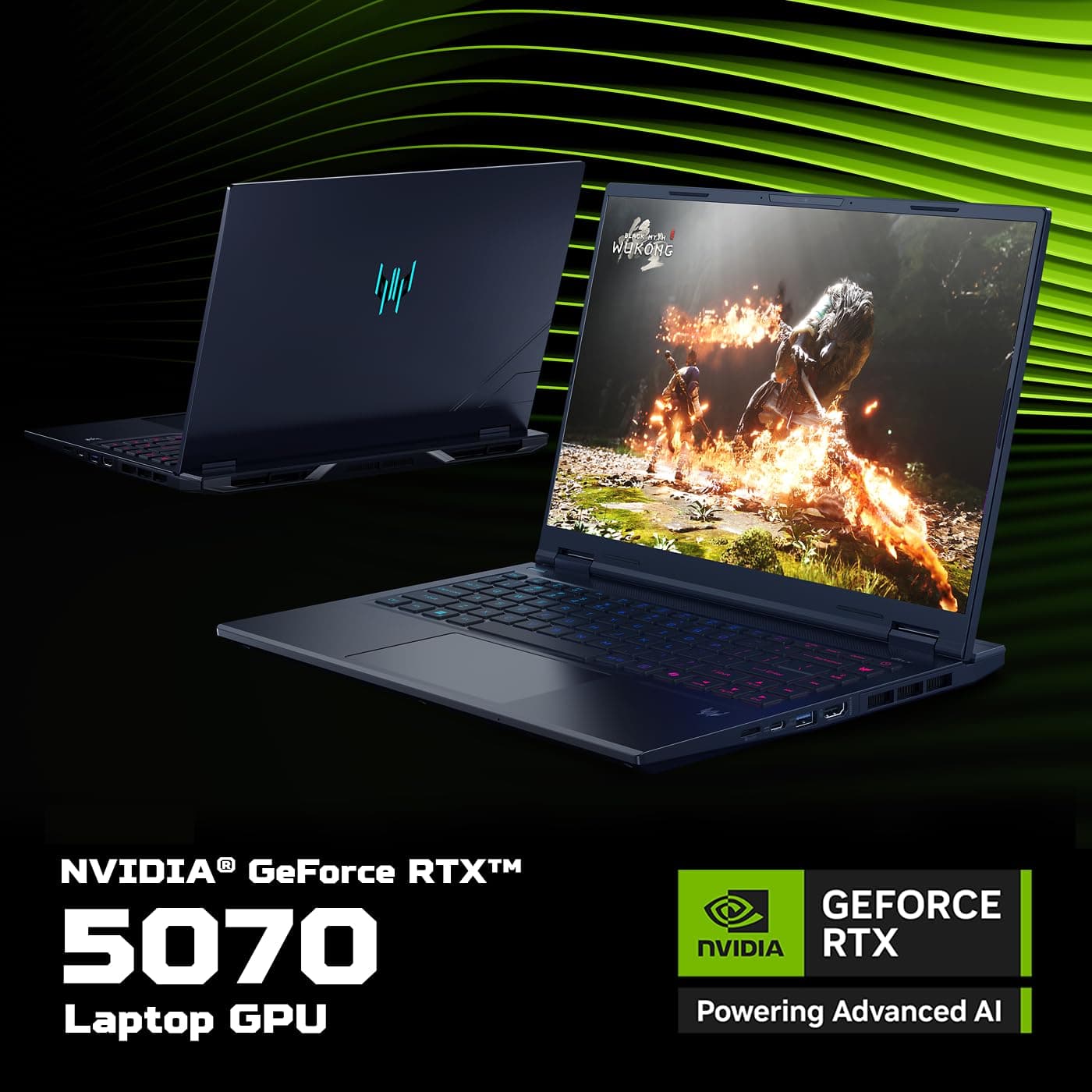 Acer Predator Helios Neo 14 AI Gaming Laptop | Intel Core Ultra 9 Processor 285H | NVIDIA GeForce RTX 5070 (798 AI Tops) | 14.5" WQXGA 165Hz G-SYNC Matte Display | 32GB RAM | 1TB SSD | PHN14-71-906J, view 4