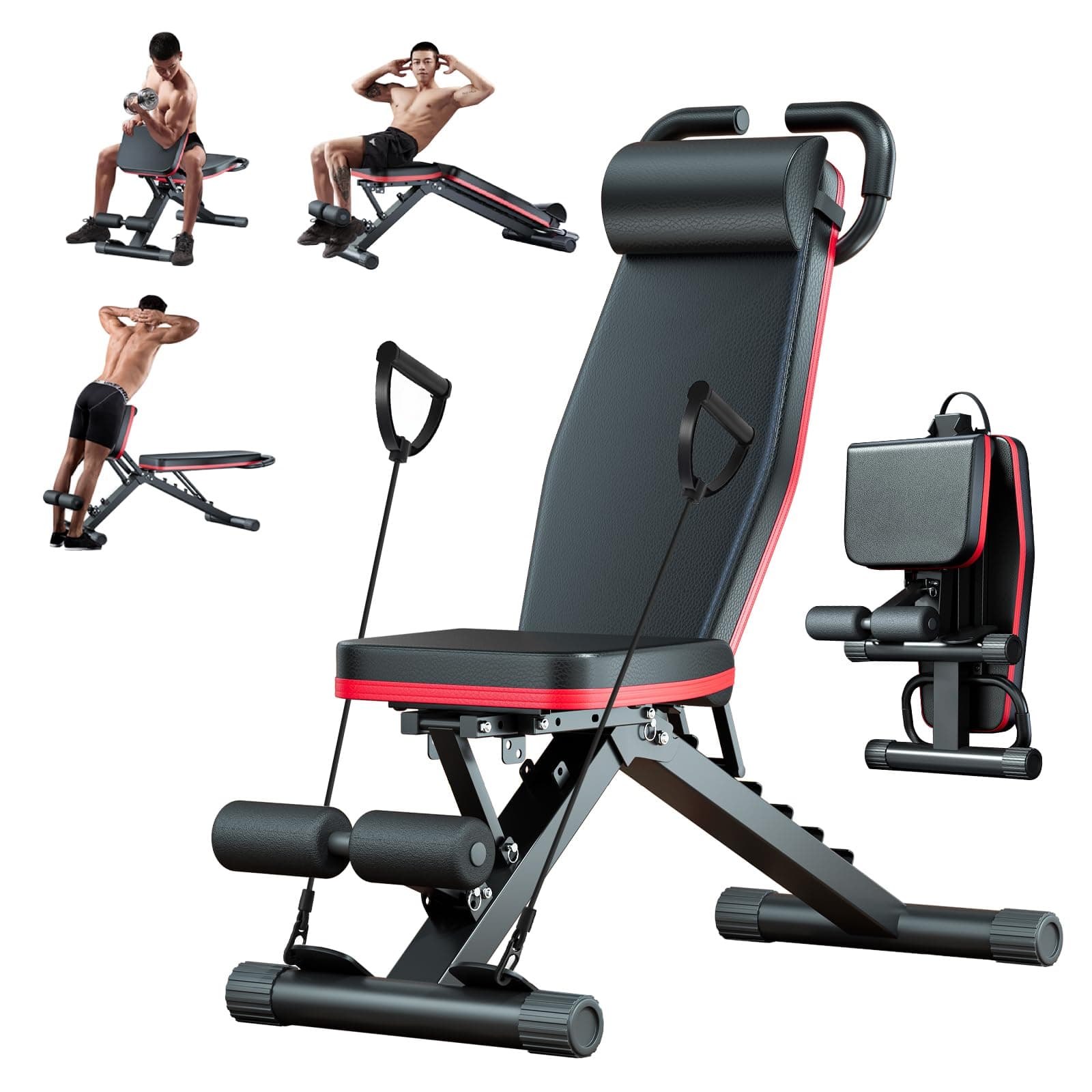 2026 Adjustable Weight Bench - 1000LBS Foldable Bench Press Workout Bench for Home Gym, Roman Chair & Incline Decline Flat Sit Up, Heavy Duty Full Body Dumbbell Fitness Bench, TickClip Clip verdict