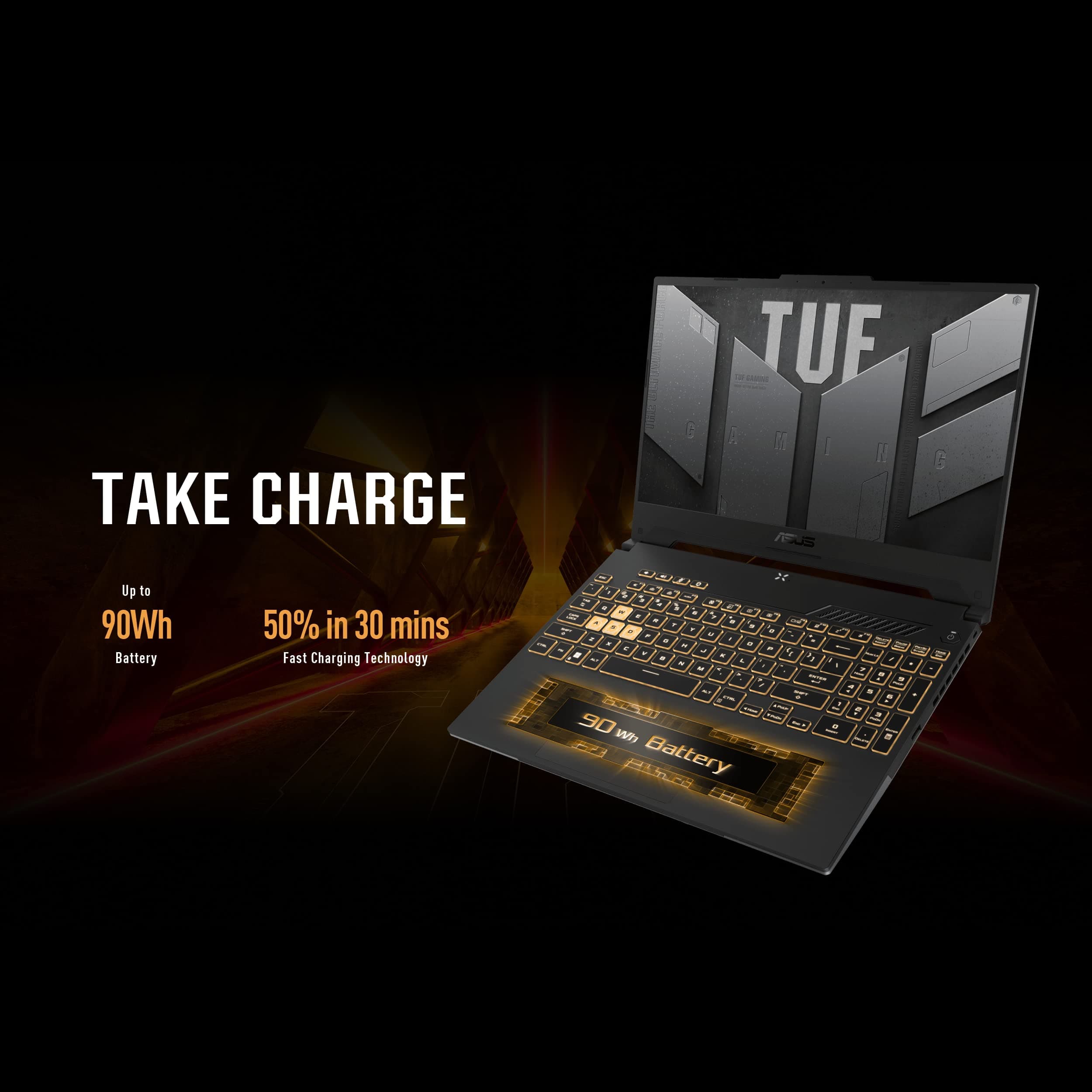 ASUS TUF Gaming A15 (2022) Gaming Laptop, 15.6" 300Hz FHD Display, AMD Ryzen 7 6800H CPU, GeForce RTX 3060 GPU, 16GB DDR5 RAM, 512GB PCIe SSD, Wi-Fi 6, Windows 11 Home, Mecha Gray, FA507RM-ES73, view 6