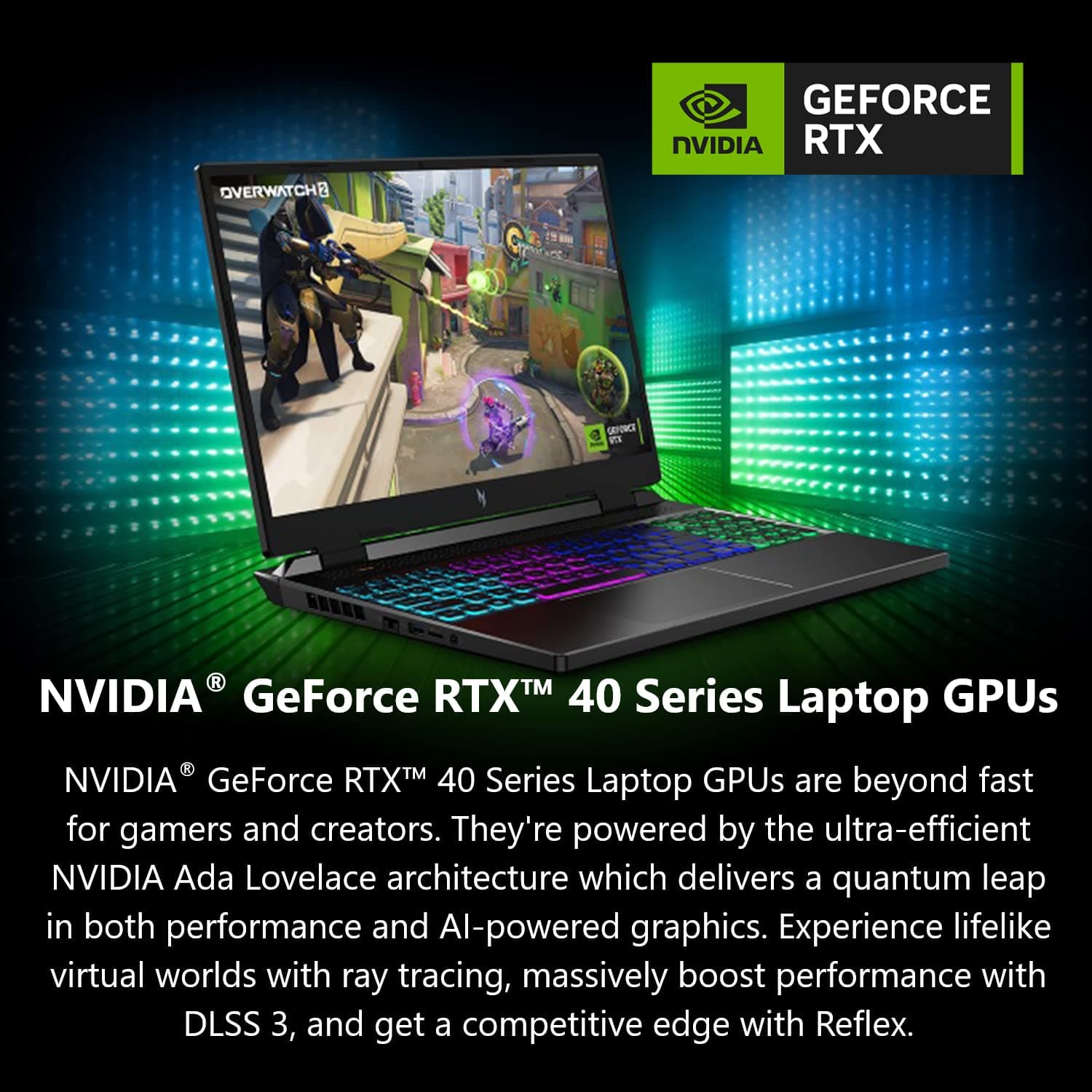 acer Nitro 16 Gaming Laptop | AMD Ryzen 7 7840HS OctaCore CPU | NVIDIA GeForce RTX 4060 Laptop GPU | 16" WUXGA 165Hz IPS Display | 16GB DDR5 | 1TB Gen 4 SSD | WiFi 6E | RGB Backlit KB | AN16-41-R4CY, view 4